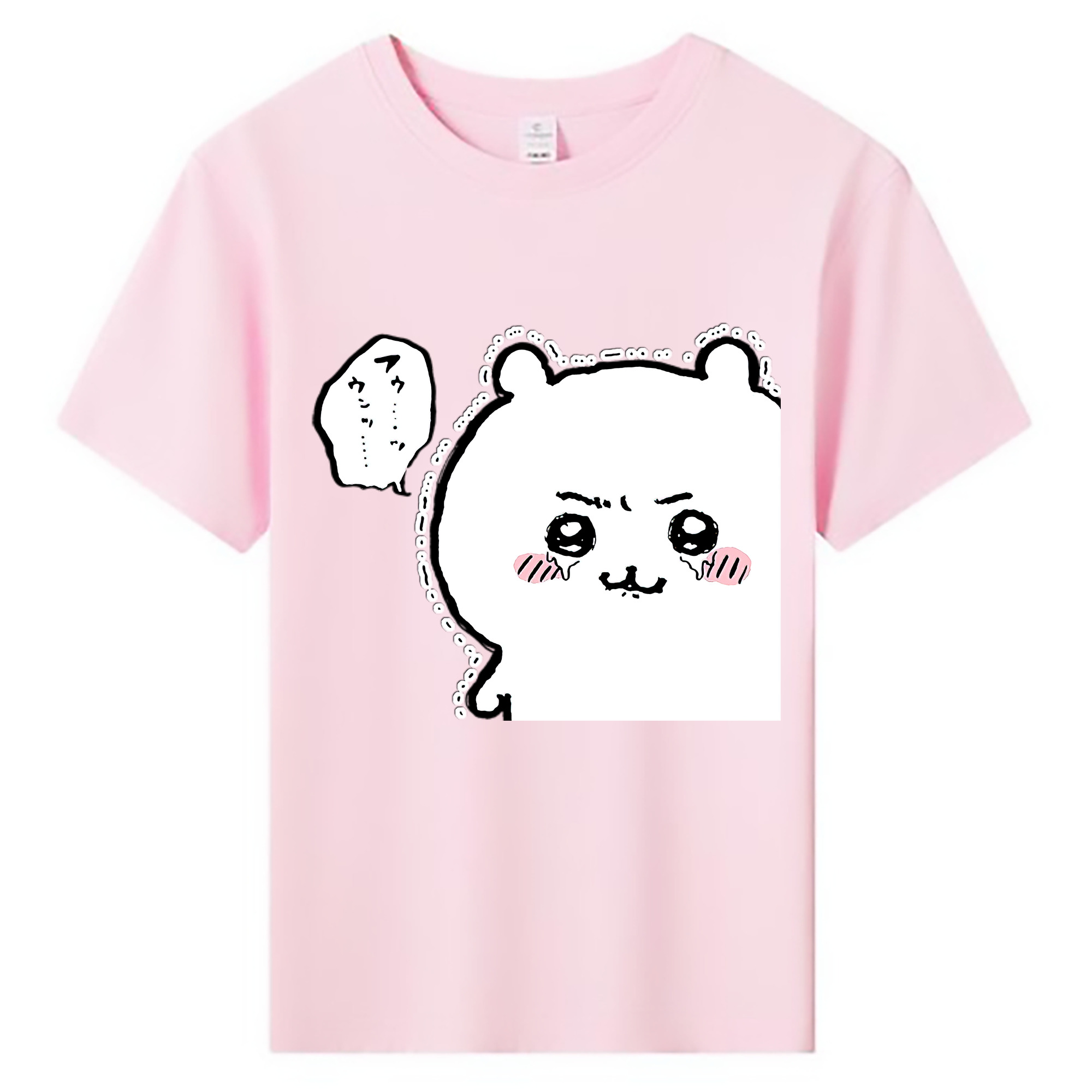 （画像用） ちいかわ ちいかわ Chii-kawa chiikawa 綿100％キッズTシャツ（フロントプリント）