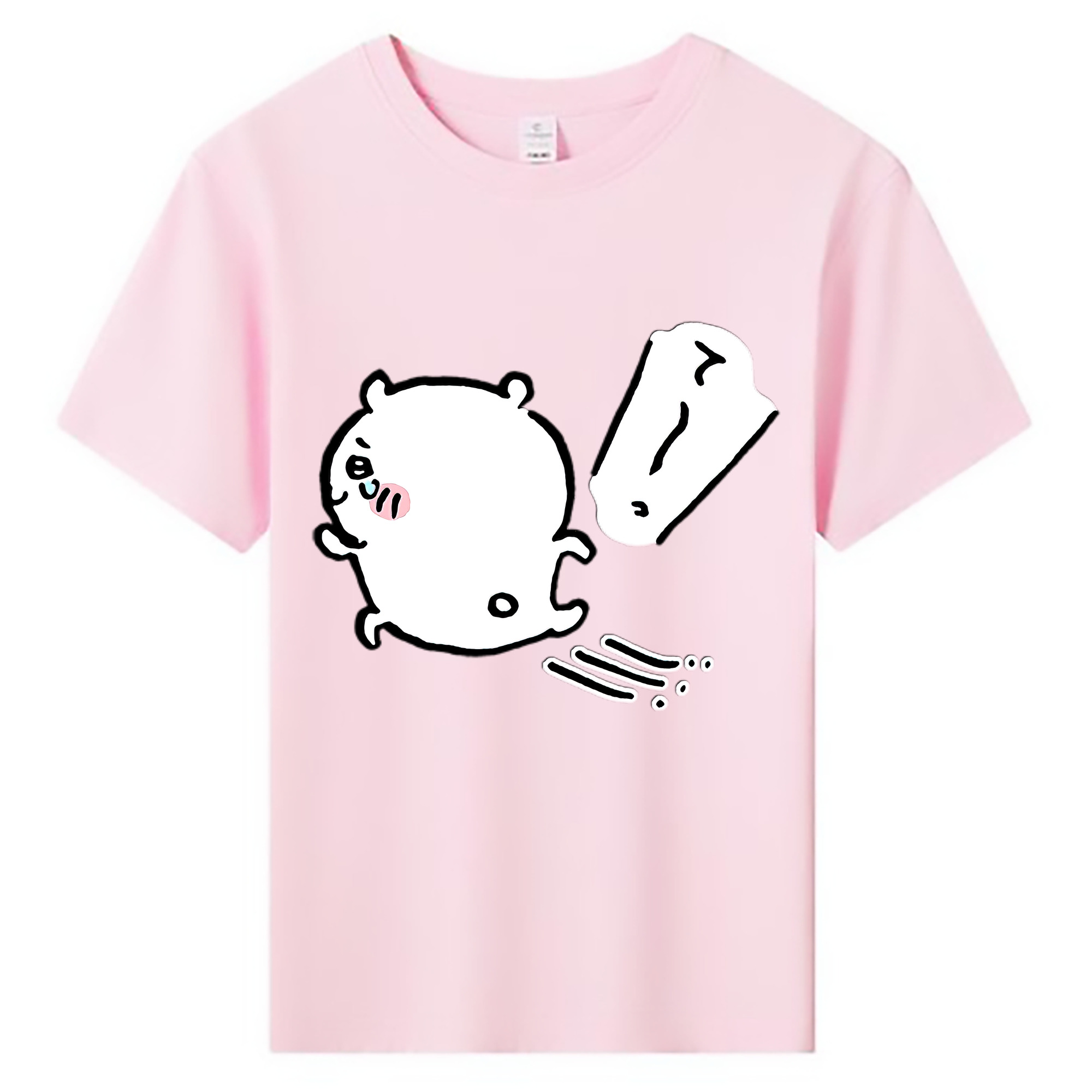 （画像用） ちいかわ ちいかわ Chii-kawa chiikawa 綿100％キッズTシャツ（フロントプリント）