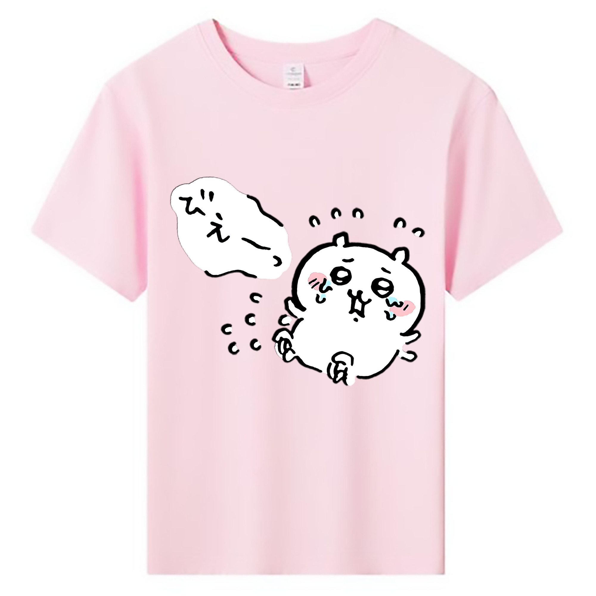 （画像用） ちいかわ ちいかわ Chii-kawa chiikawa 綿100％キッズTシャツ（フロントプリント）