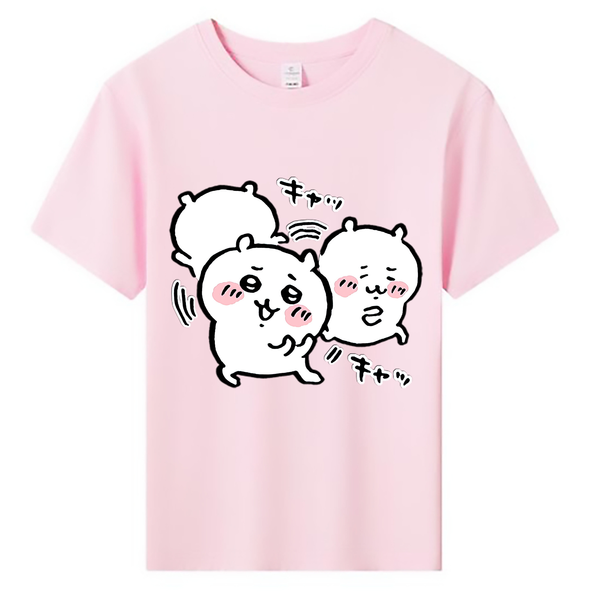 （画像用） ちいかわ ちいかわ Chii-kawa chiikawa 綿100％キッズTシャツ（フロントプリント）