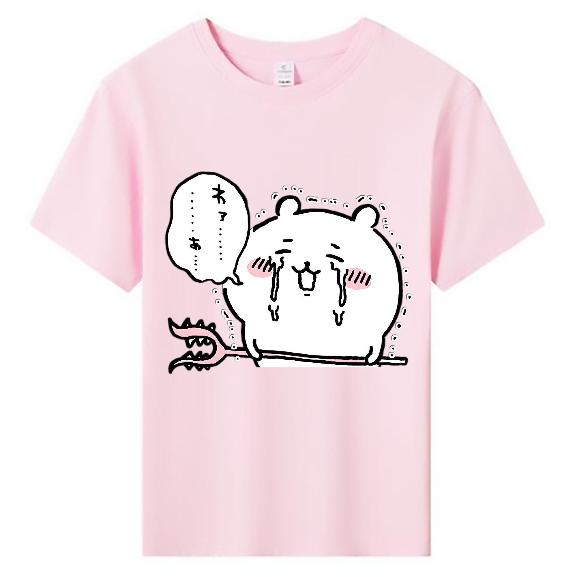 （画像用） ちいかわ ちいかわ Chii-kawa chiikawa 綿100％キッズTシャツ（フロントプリント）