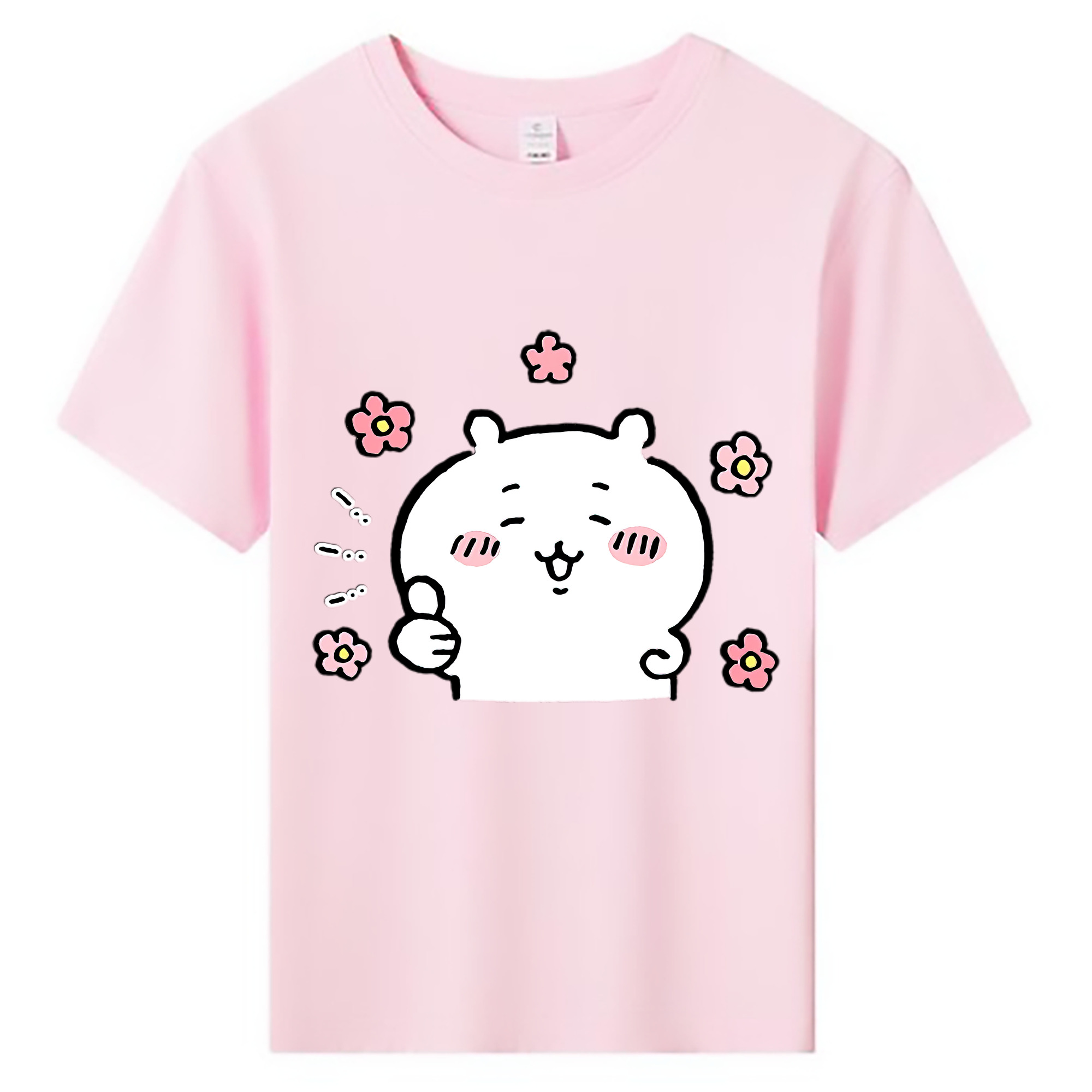 （画像用） ちいかわ ちいかわ Chii-kawa chiikawa 綿100％キッズTシャツ（フロントプリント）