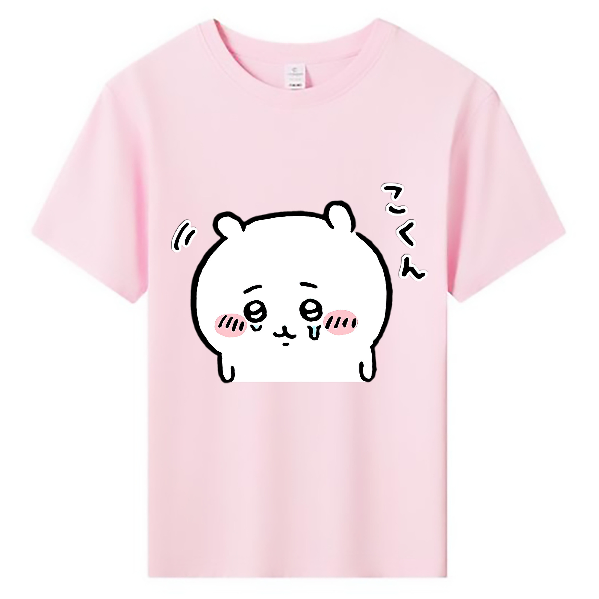 （画像用） ちいかわ ちいかわ Chii-kawa chiikawa 綿100％キッズTシャツ（フロントプリント）