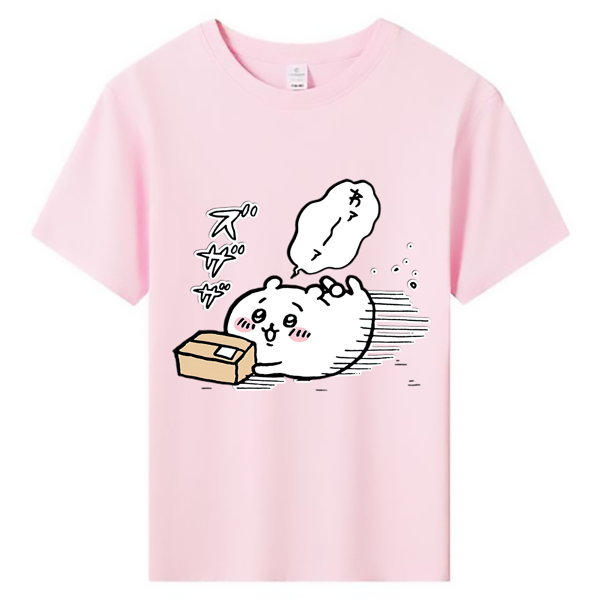 （画像用） ちいかわ ちいかわ Chii-kawa chiikawa 綿100％キッズTシャツ（フロントプリント）