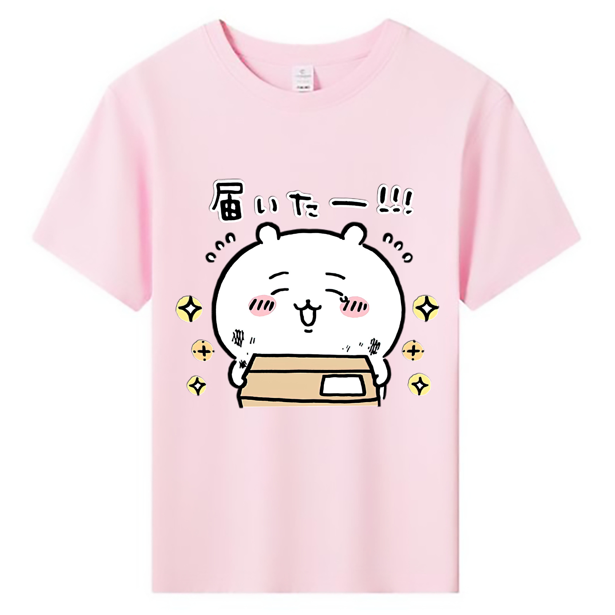 （画像用） ちいかわ ちいかわ Chii-kawa chiikawa 綿100％キッズTシャツ（フロントプリント）