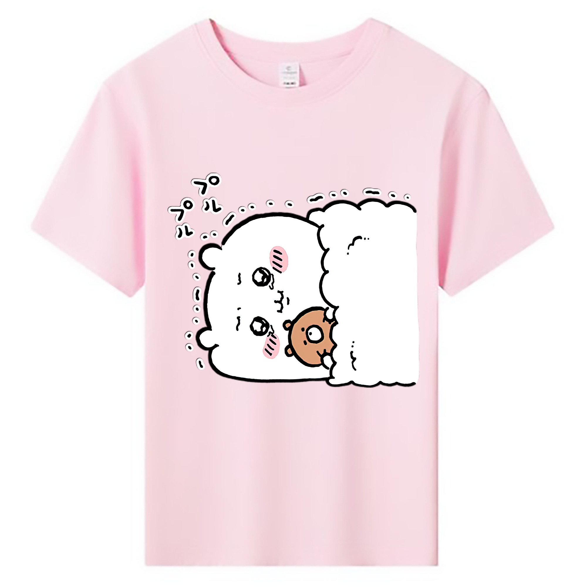 （画像用） ちいかわ ちいかわ Chii-kawa chiikawa 綿100％キッズTシャツ（フロントプリント）