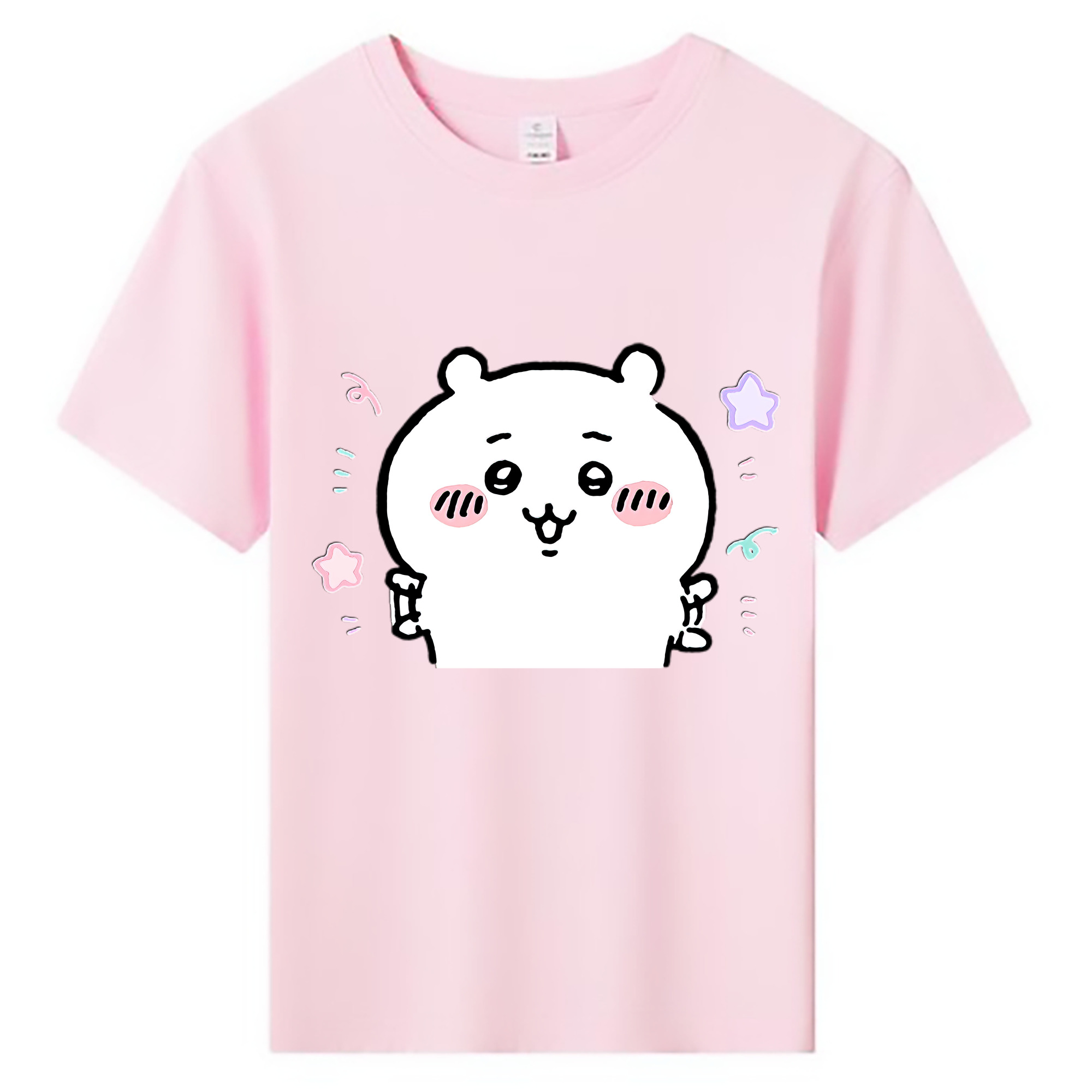 （画像用） ちいかわ ちいかわ Chii-kawa chiikawa 綿100％キッズTシャツ（フロントプリント）