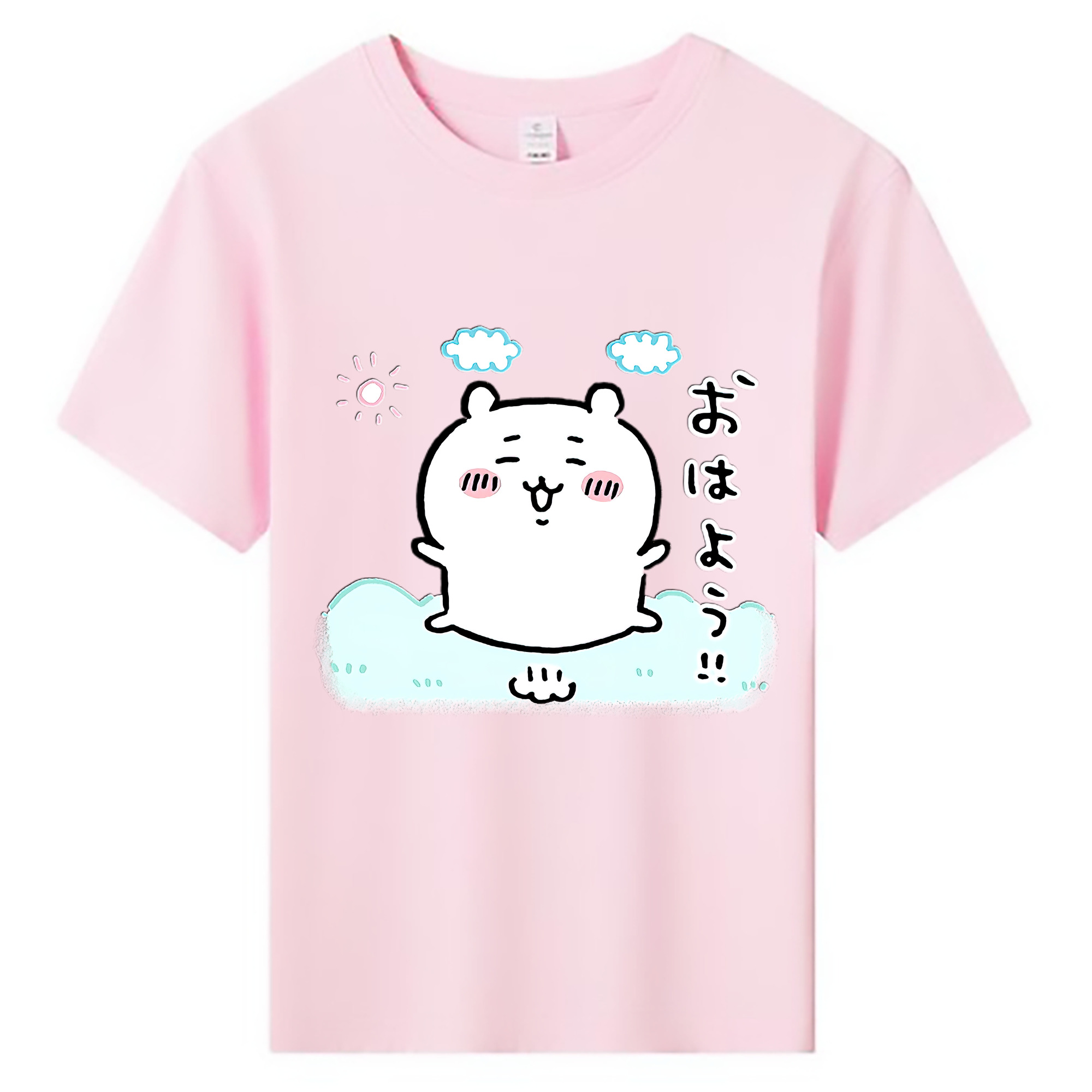 （画像用） ちいかわ ちいかわ Chii-kawa chiikawa 綿100％キッズTシャツ（フロントプリント）