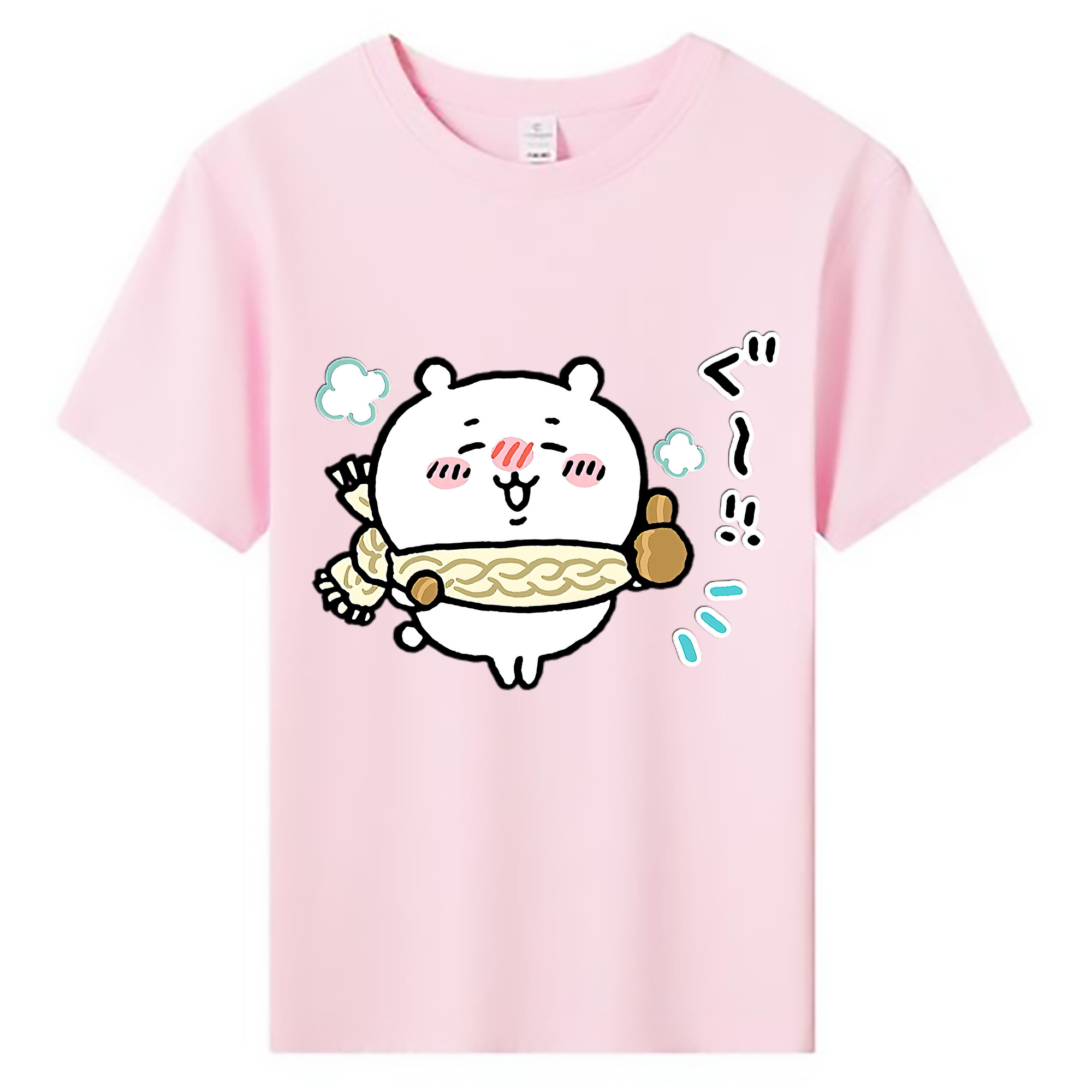 （画像用） ちいかわ ちいかわ Chii-kawa chiikawa 綿100％キッズTシャツ（フロントプリント）