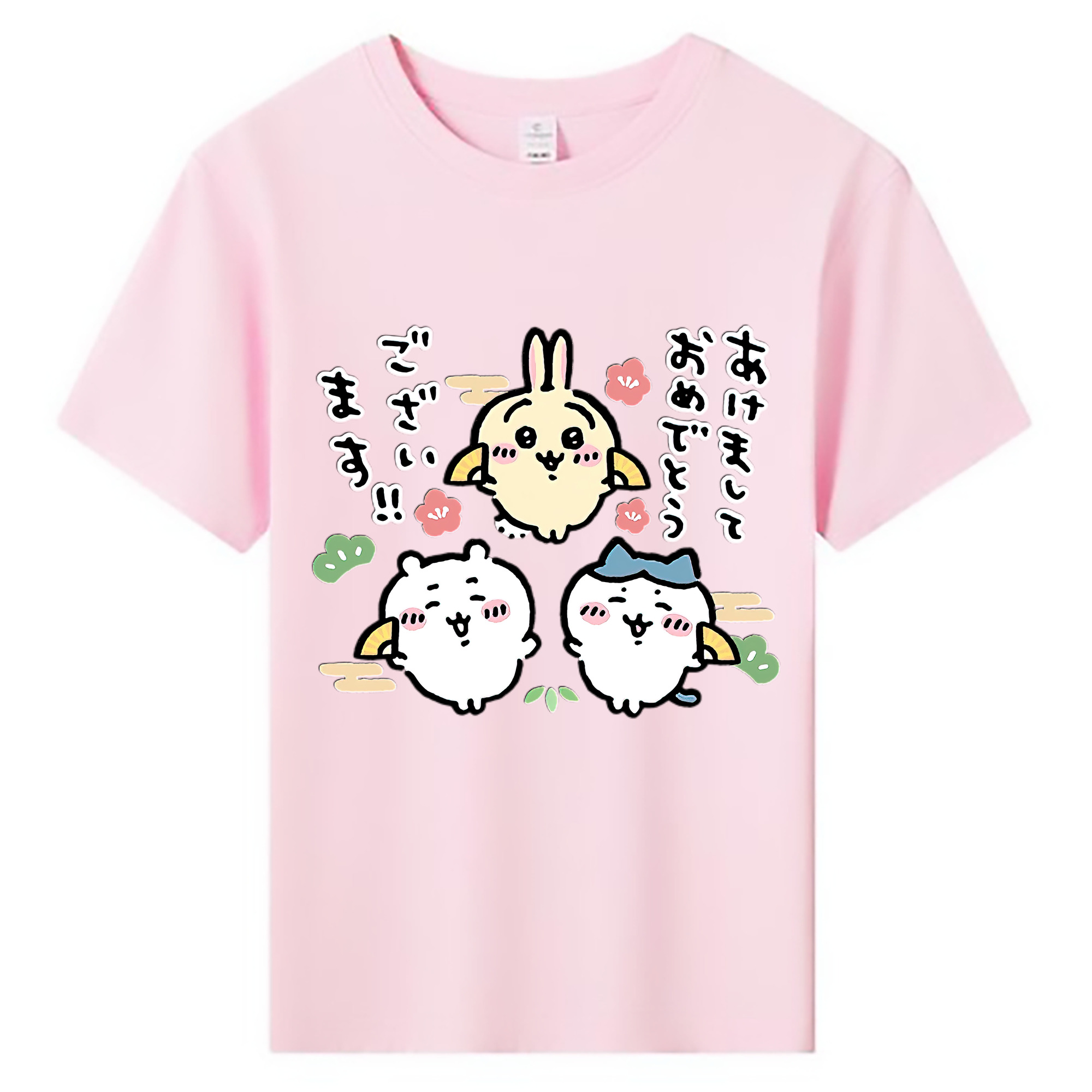 （画像用） ちいかわ ちいかわ Chii-kawa chiikawa 綿100％キッズTシャツ（フロントプリント）