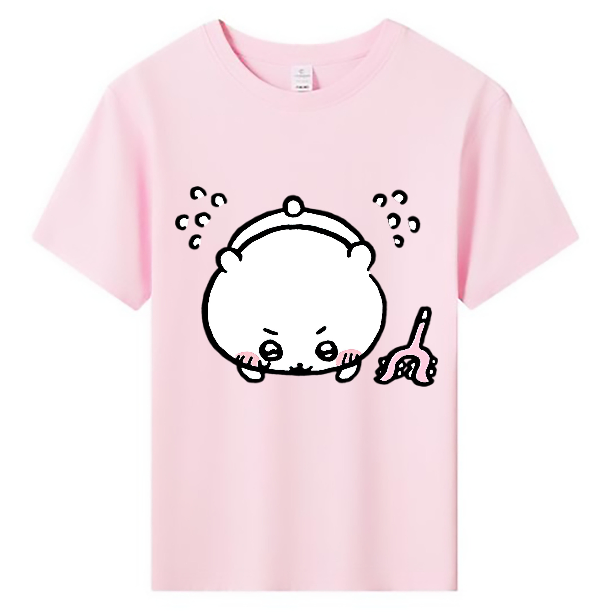 （画像用） ちいかわ ちいかわ Chii-kawa chiikawa 綿100％キッズTシャツ（フロントプリント）