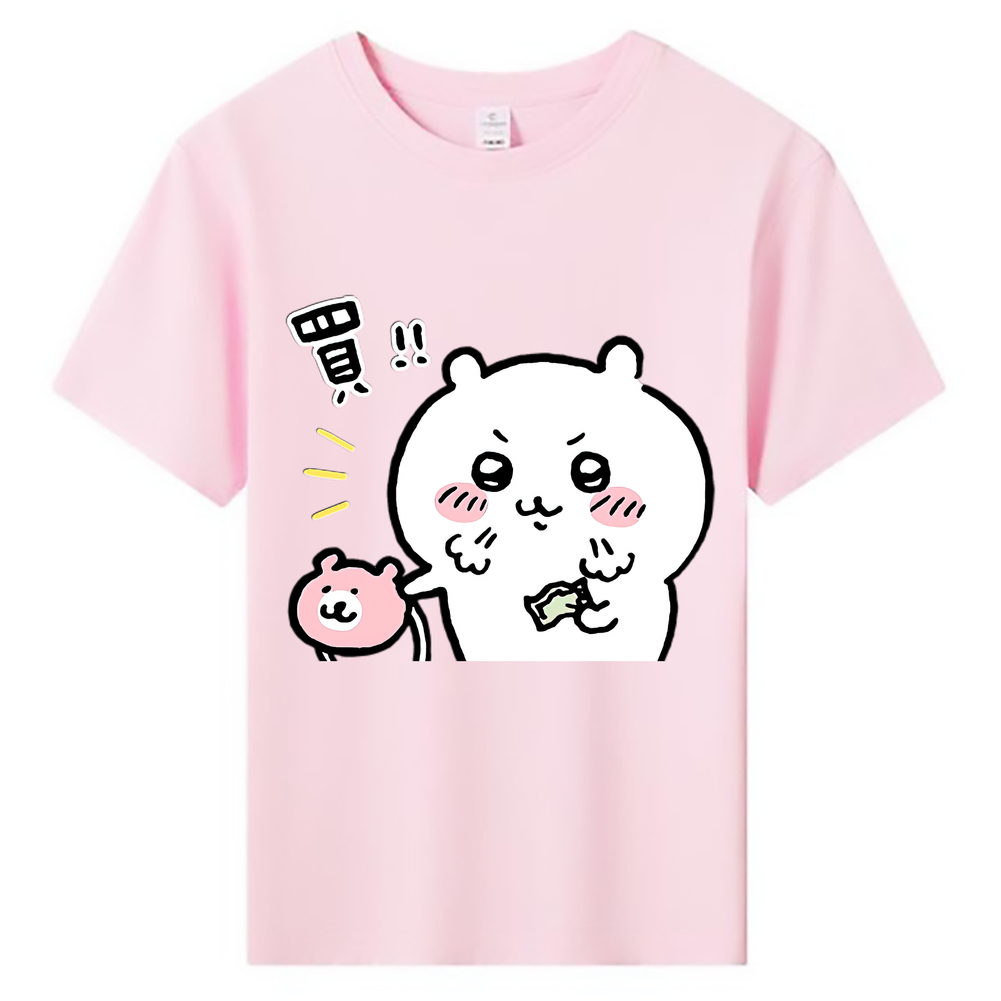 （画像用） ちいかわ ちいかわ Chii-kawa chiikawa 綿100％キッズTシャツ（フロントプリント）