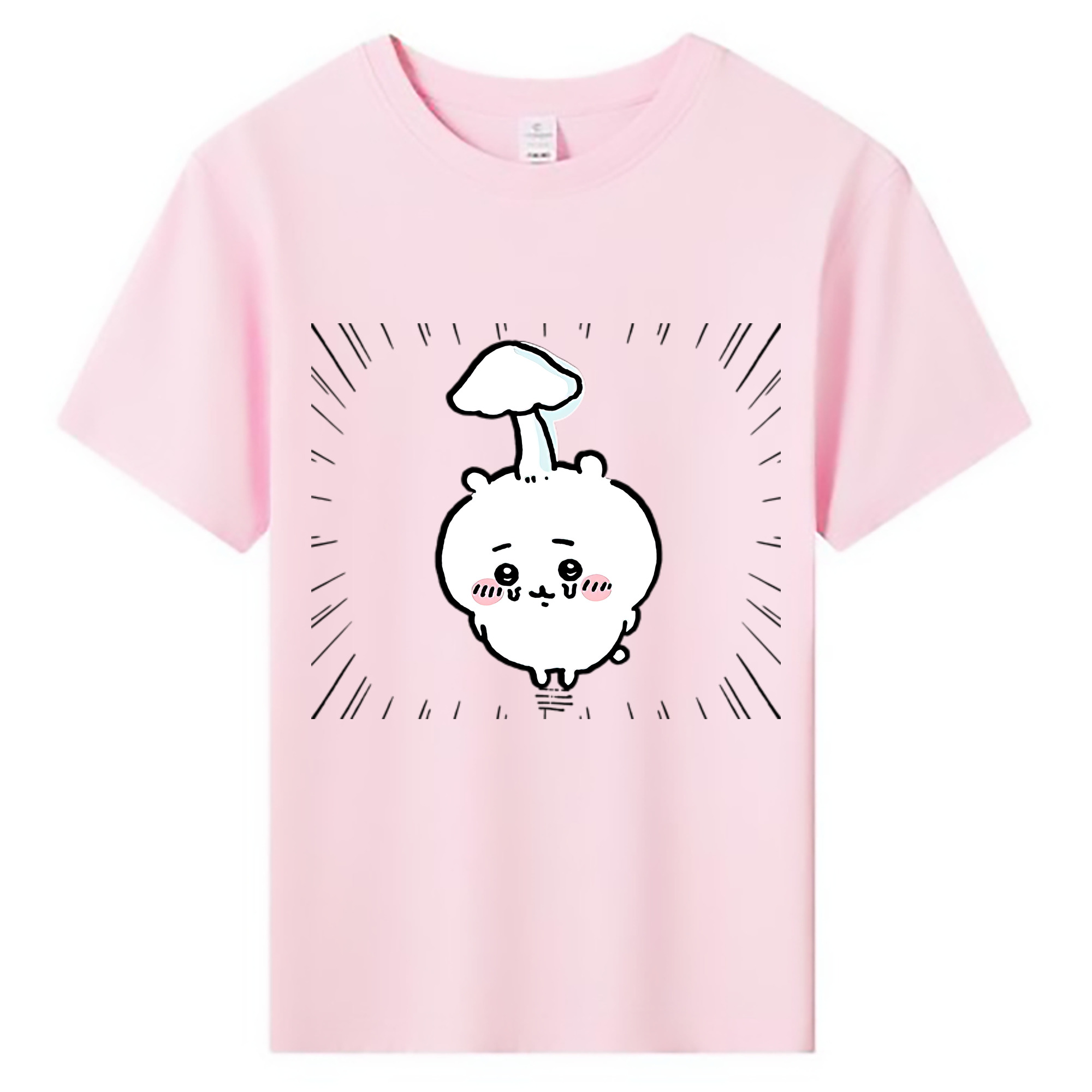 （画像用） ちいかわ ちいかわ Chii-kawa chiikawa 綿100％キッズTシャツ（フロントプリント）