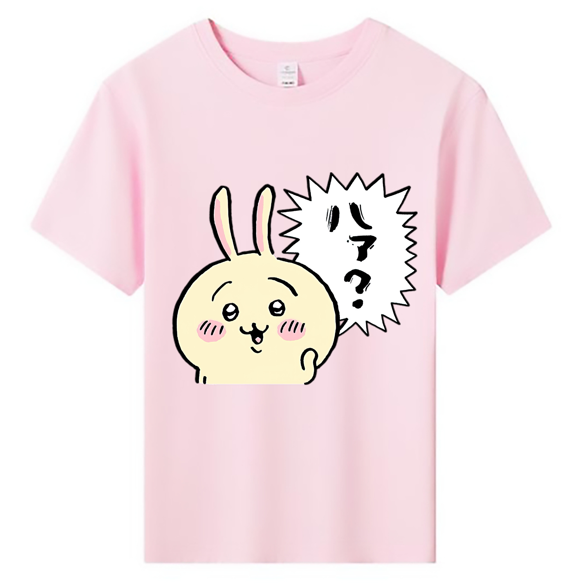 （画像用） ちいかわ うさぎ Chii-kawa usagi 綿100％キッズTシャツ（フロントプリント）