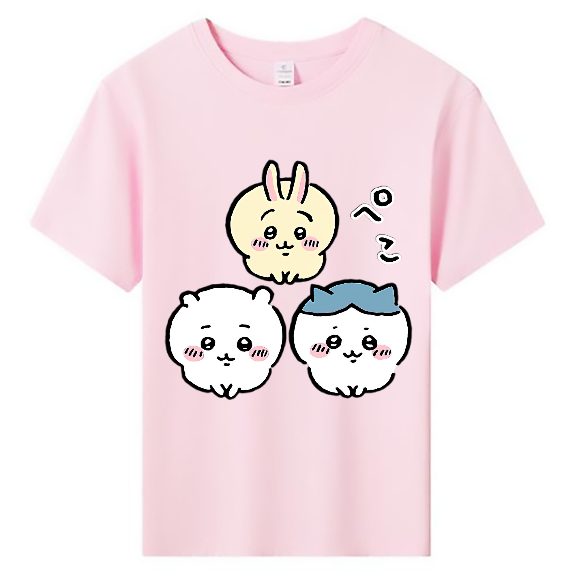 （画像用） ちいかわ うさぎ Chii-kawa usagi 綿100％キッズTシャツ（フロントプリント）