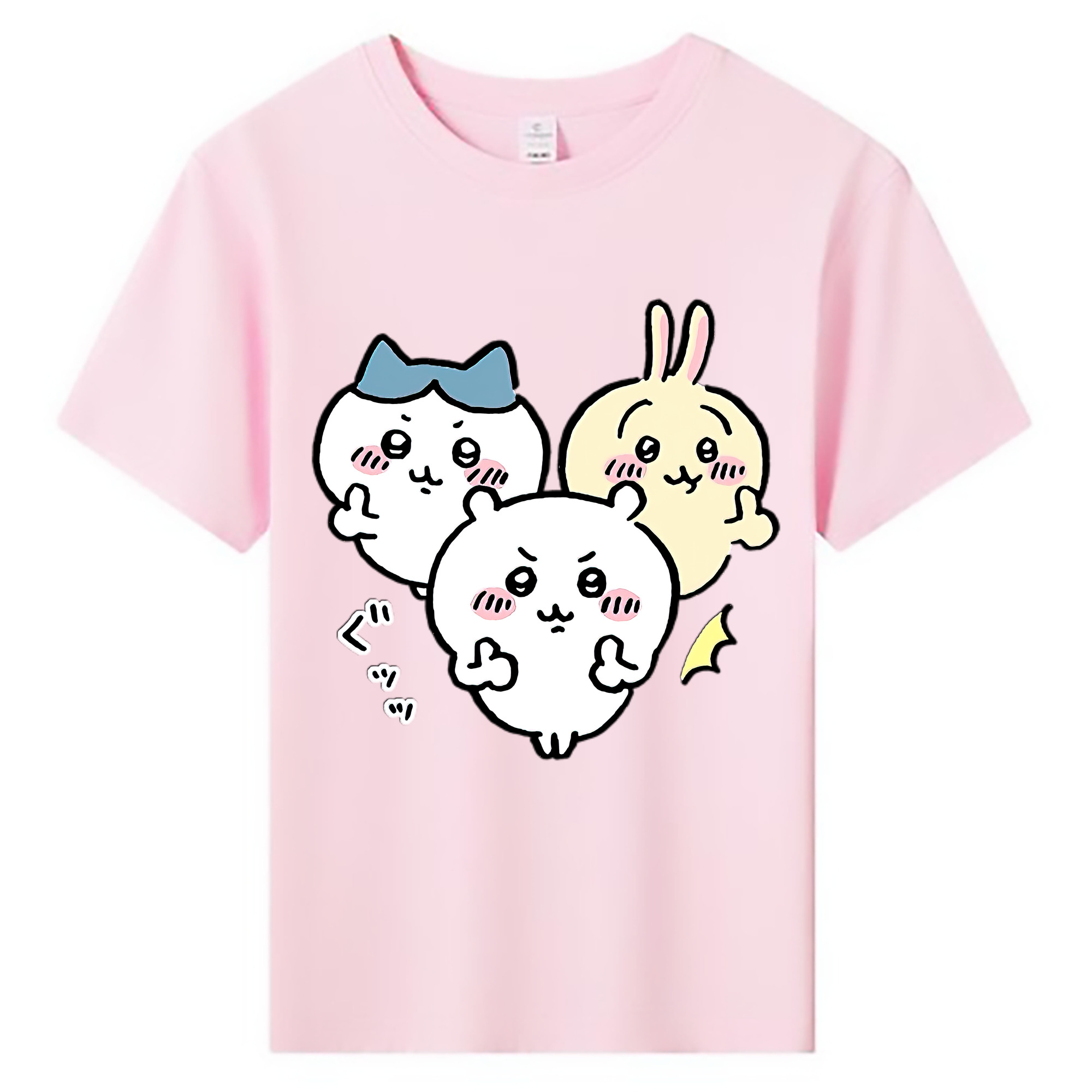 （画像用） ちいかわ うさぎ Chii-kawa usagi 綿100％キッズTシャツ（フロントプリント）