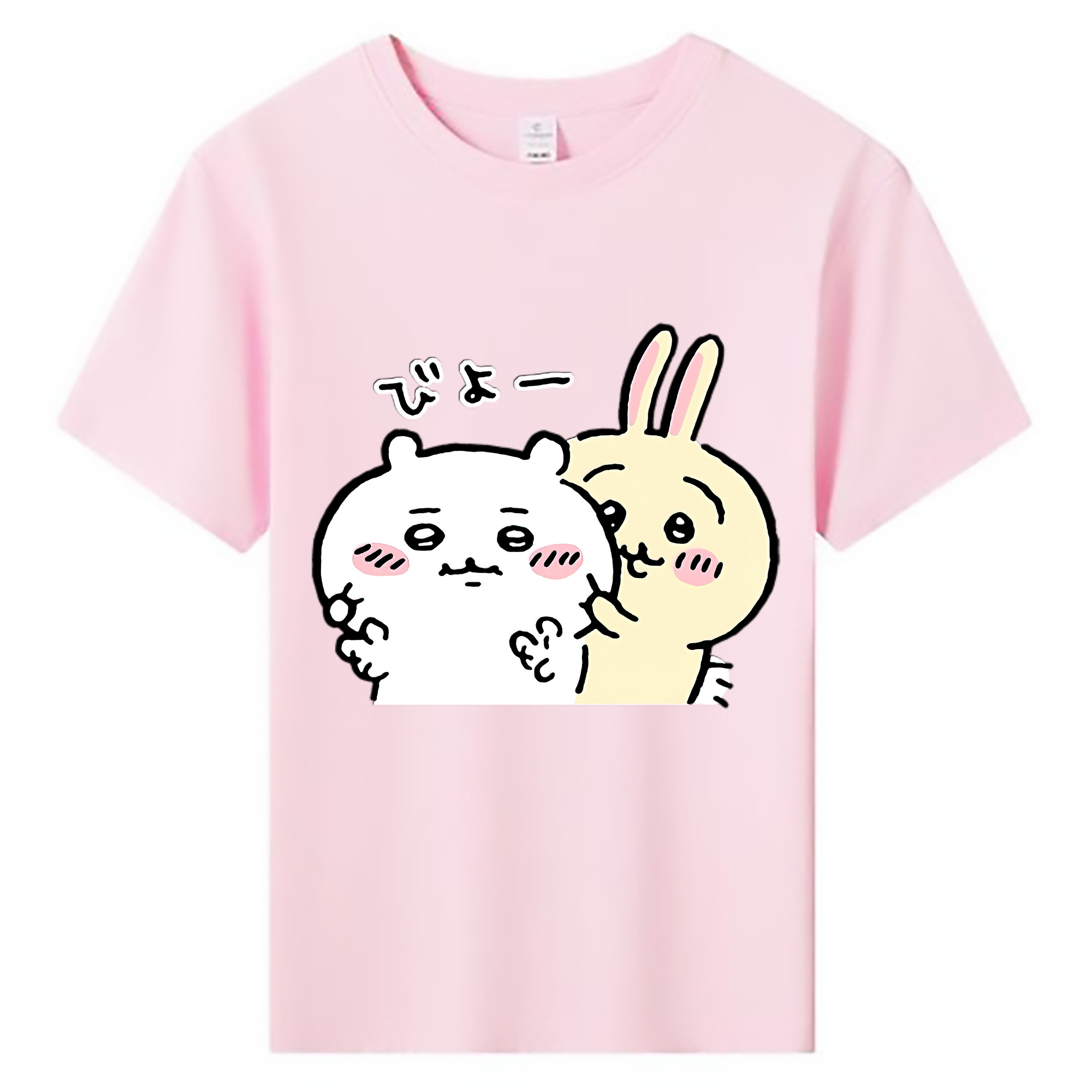 （画像用） ちいかわ うさぎ Chii-kawa usagi 綿100％キッズTシャツ（フロントプリント）