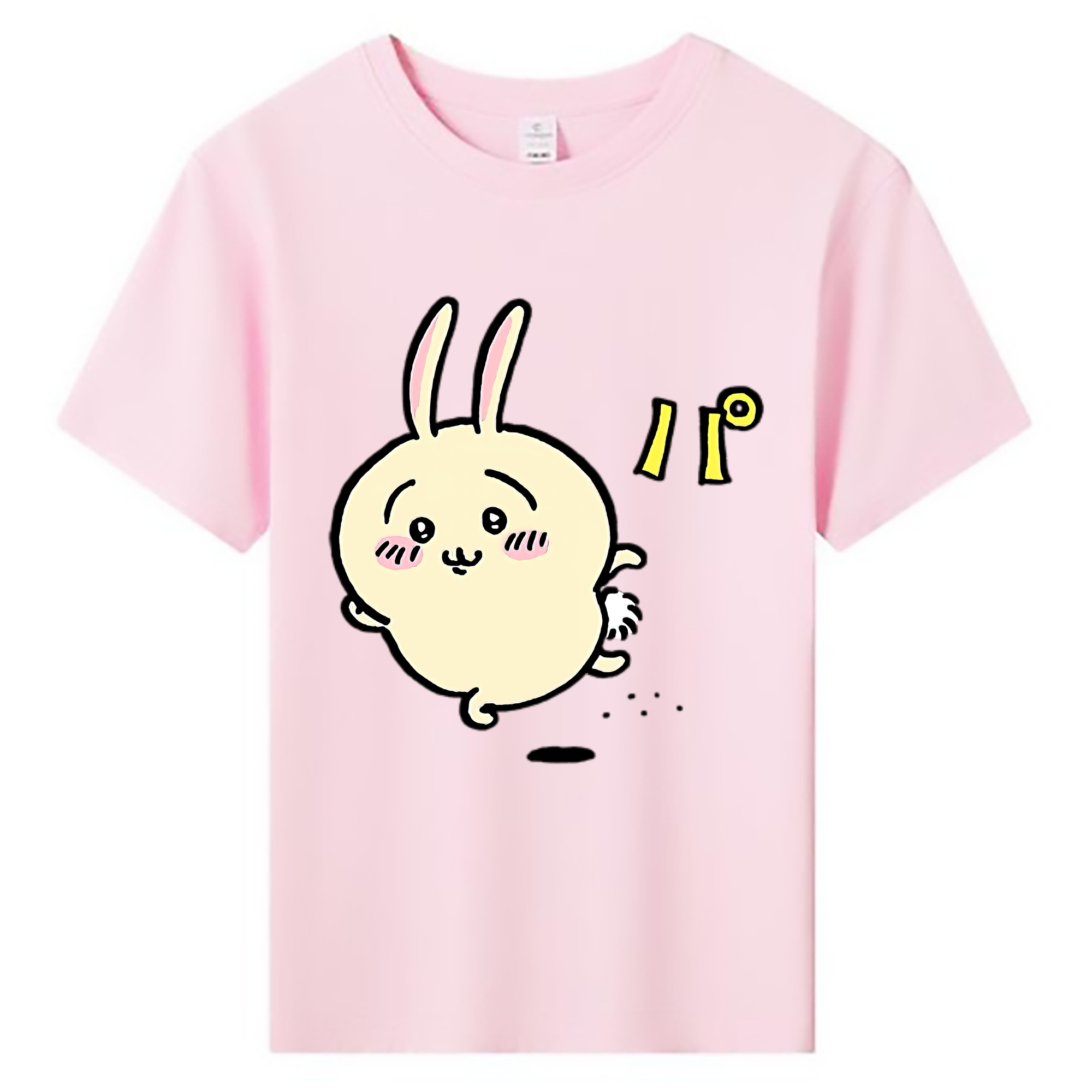 （画像用） ちいかわ うさぎ Chii-kawa usagi 綿100％キッズTシャツ（フロントプリント）