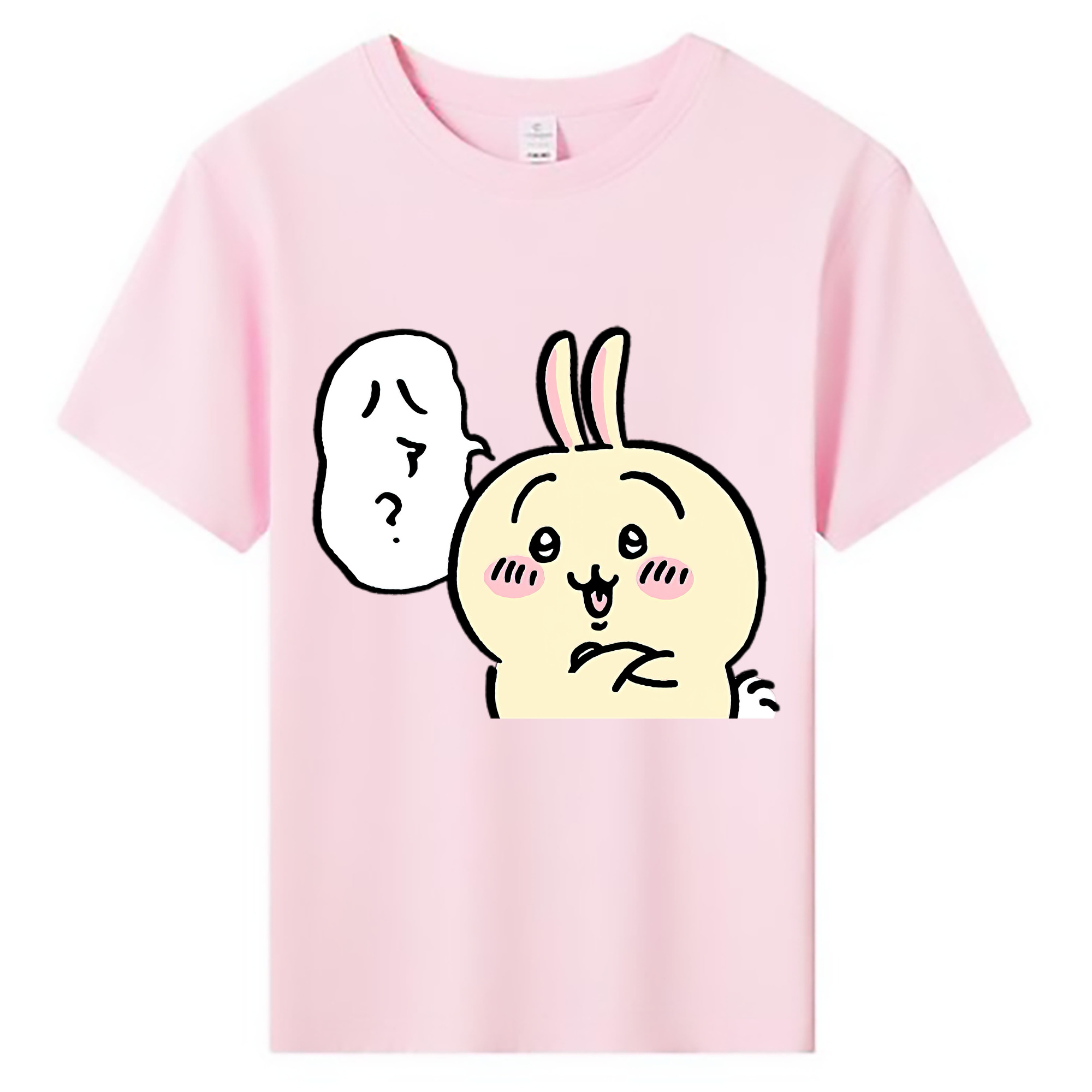 （画像用） ちいかわ うさぎ Chii-kawa usagi 綿100％キッズTシャツ（フロントプリント）