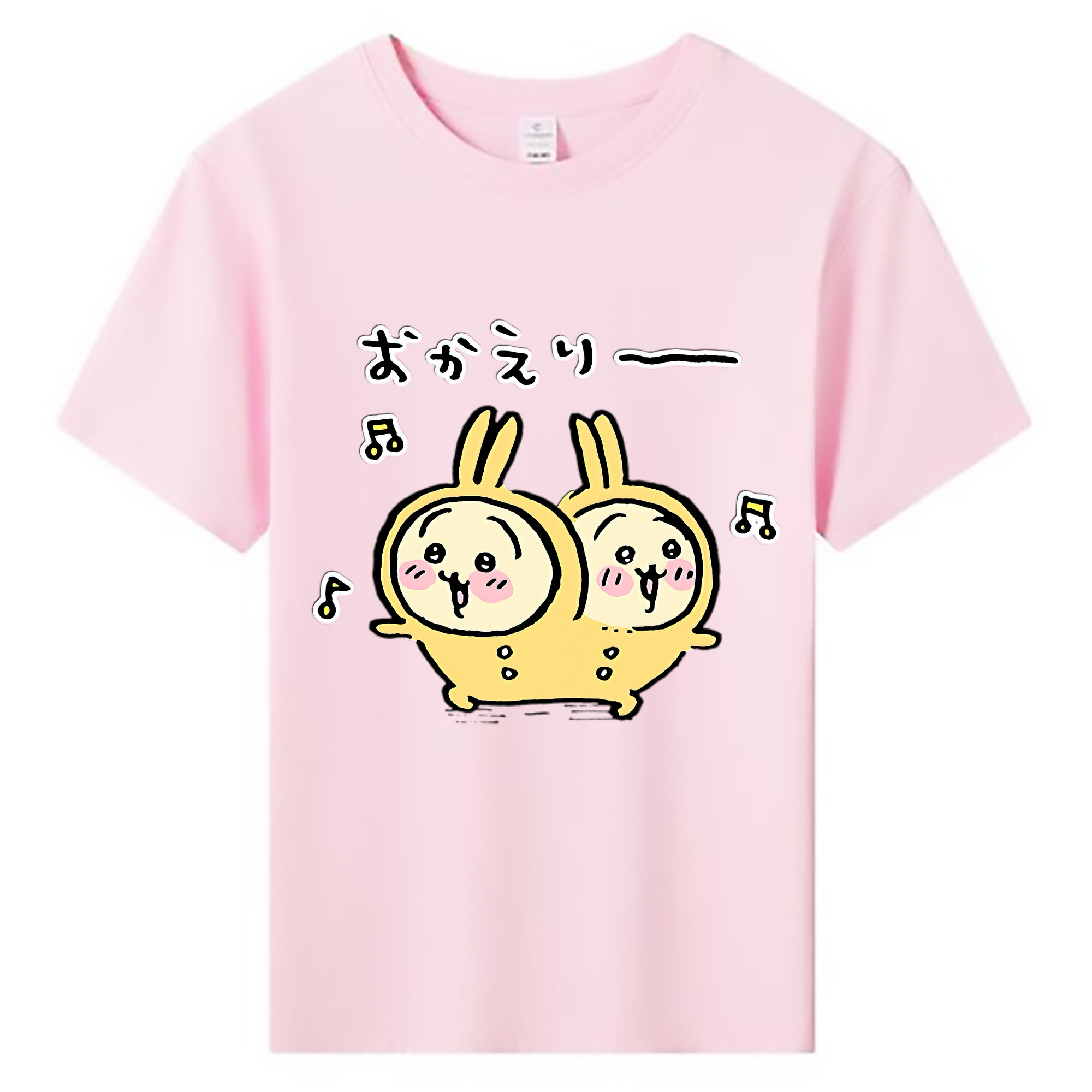 （画像用） ちいかわ うさぎ Chii-kawa usagi 綿100％キッズTシャツ（フロントプリント）