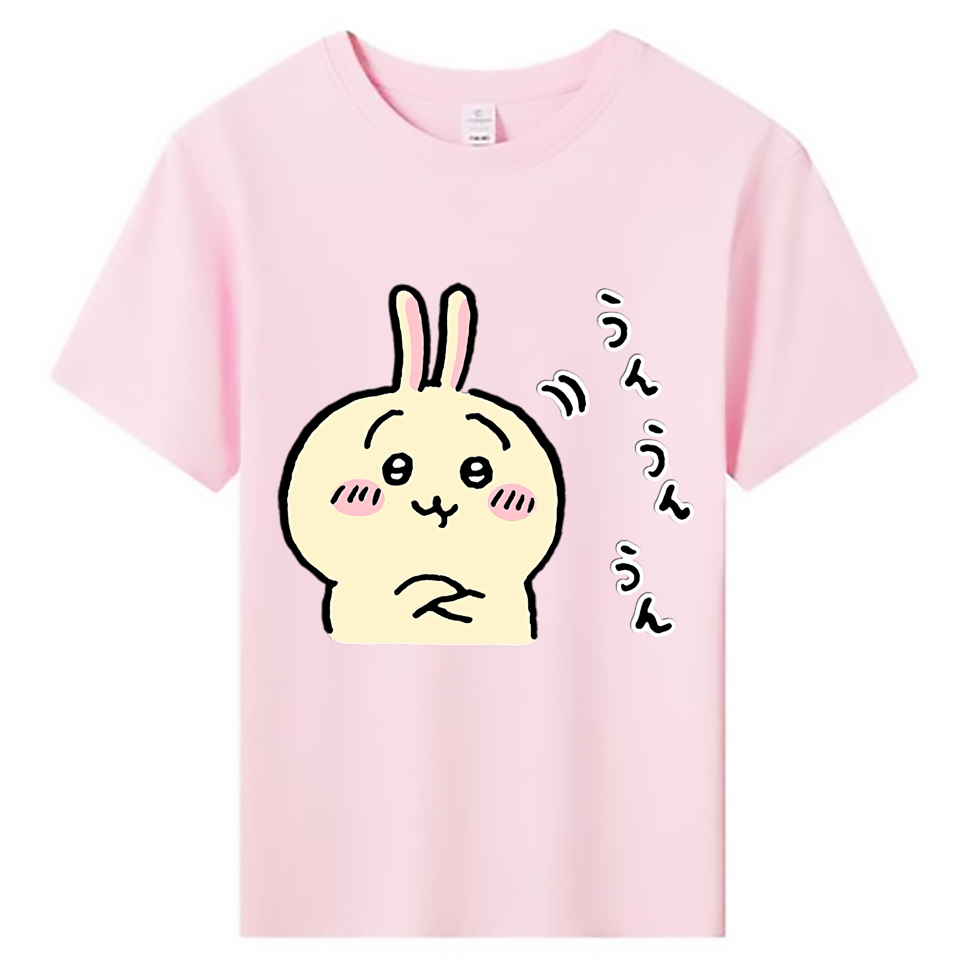 （画像用） ちいかわ うさぎ Chii-kawa usagi 綿100％キッズTシャツ（フロントプリント）