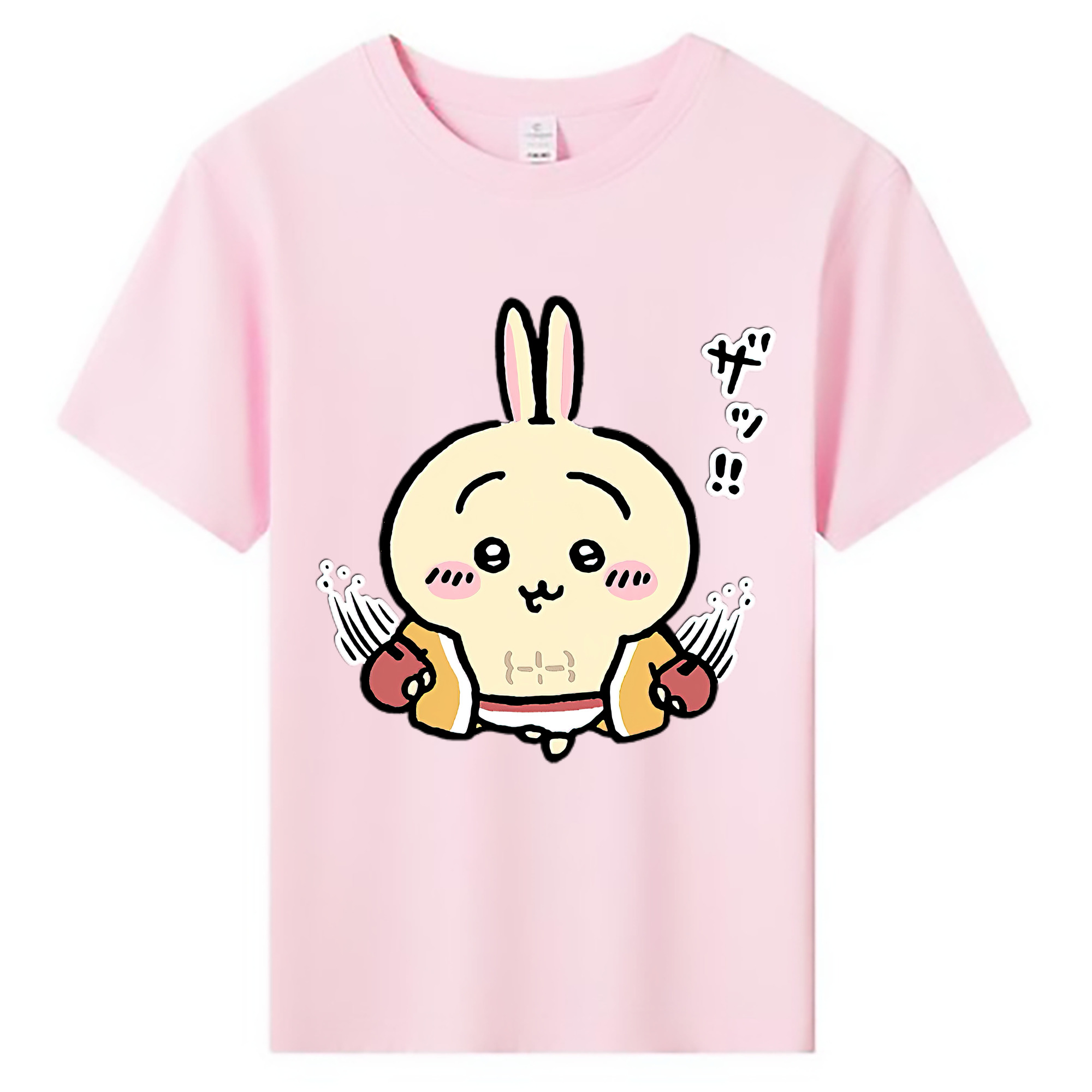 （画像用） ちいかわ うさぎ Chii-kawa usagi 綿100％キッズTシャツ（フロントプリント）