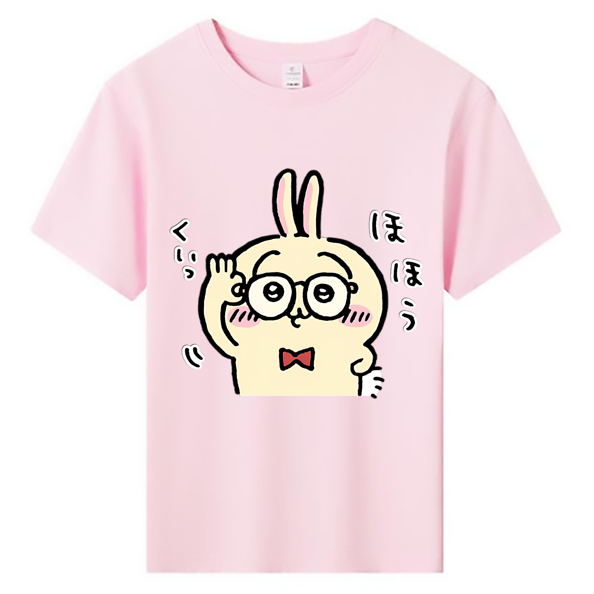 （画像用） ちいかわ うさぎ Chii-kawa usagi 綿100％キッズTシャツ（フロントプリント）
