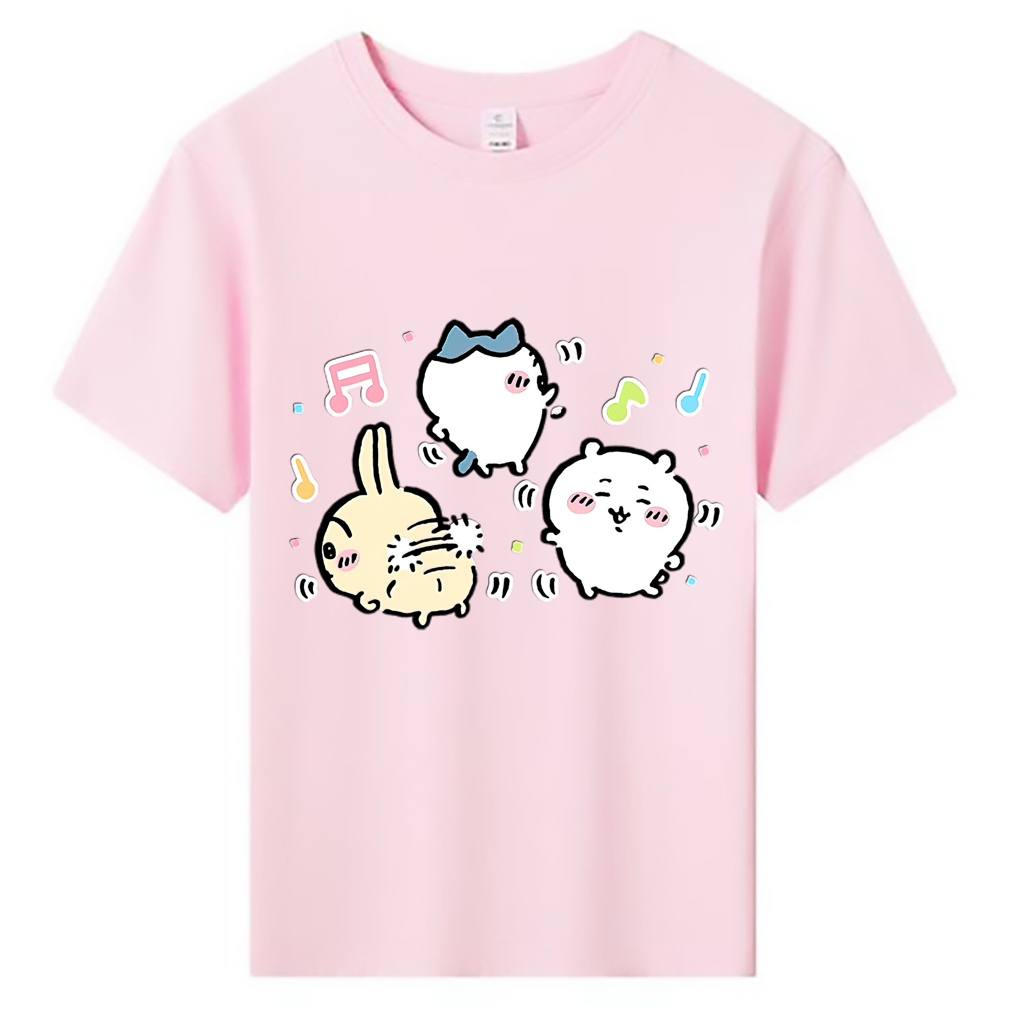 （画像用） ちいかわ うさぎ Chii-kawa usagi 綿100％キッズTシャツ（フロントプリント）