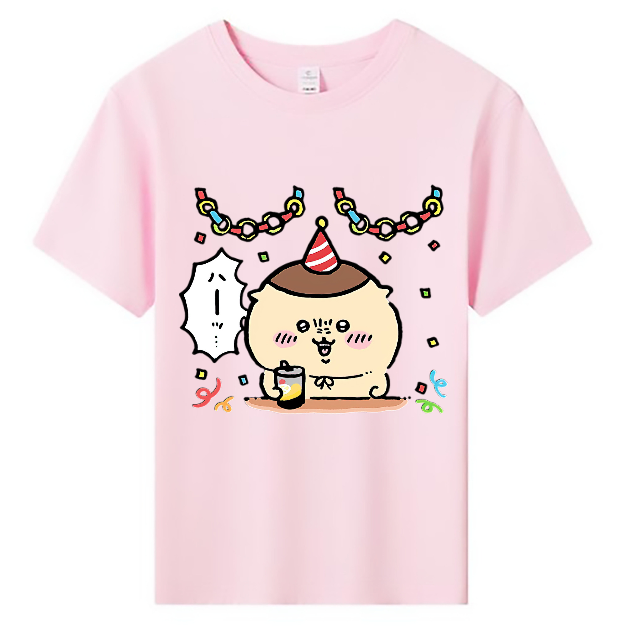 （画像用） ちいかわ くりまんじゅう Chii-kawa kuri manjū 綿100％キッズTシャツ（フロントプリント）