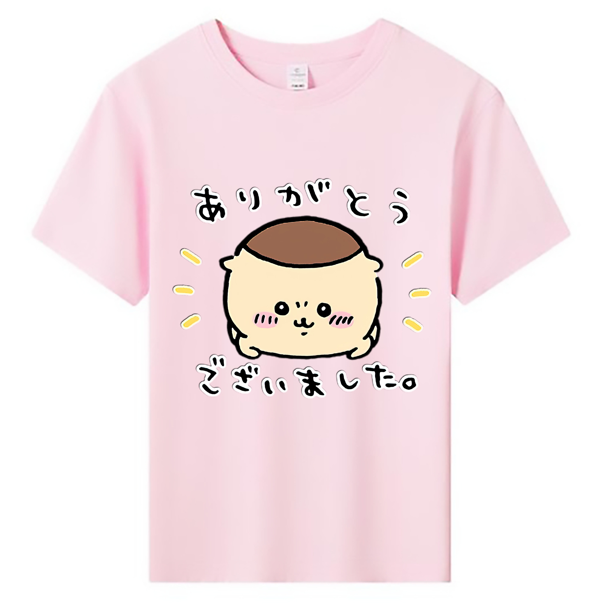 （画像用） ちいかわ くりまんじゅう Chii-kawa kuri manjū 綿100％キッズTシャツ（フロントプリント）