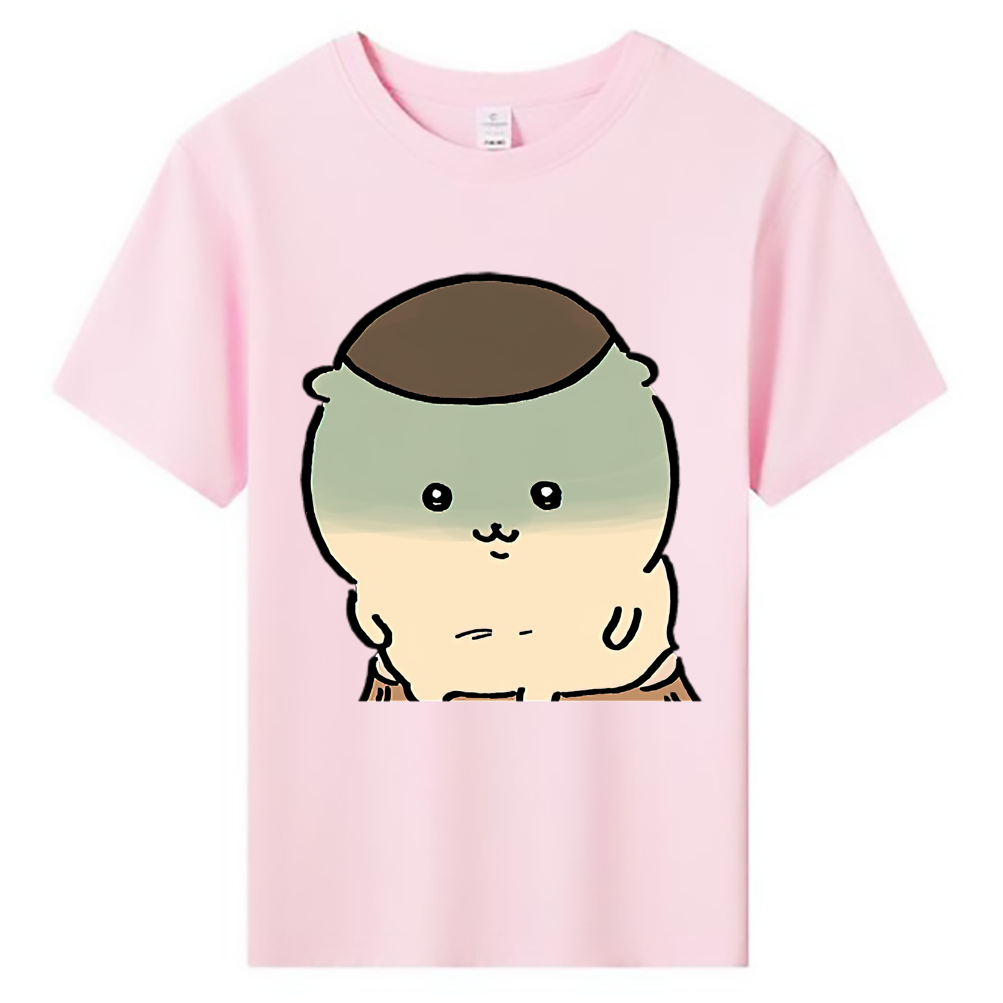 （画像用） ちいかわ くりまんじゅう Chii-kawa kuri manjū 綿100％キッズTシャツ（フロントプリント）