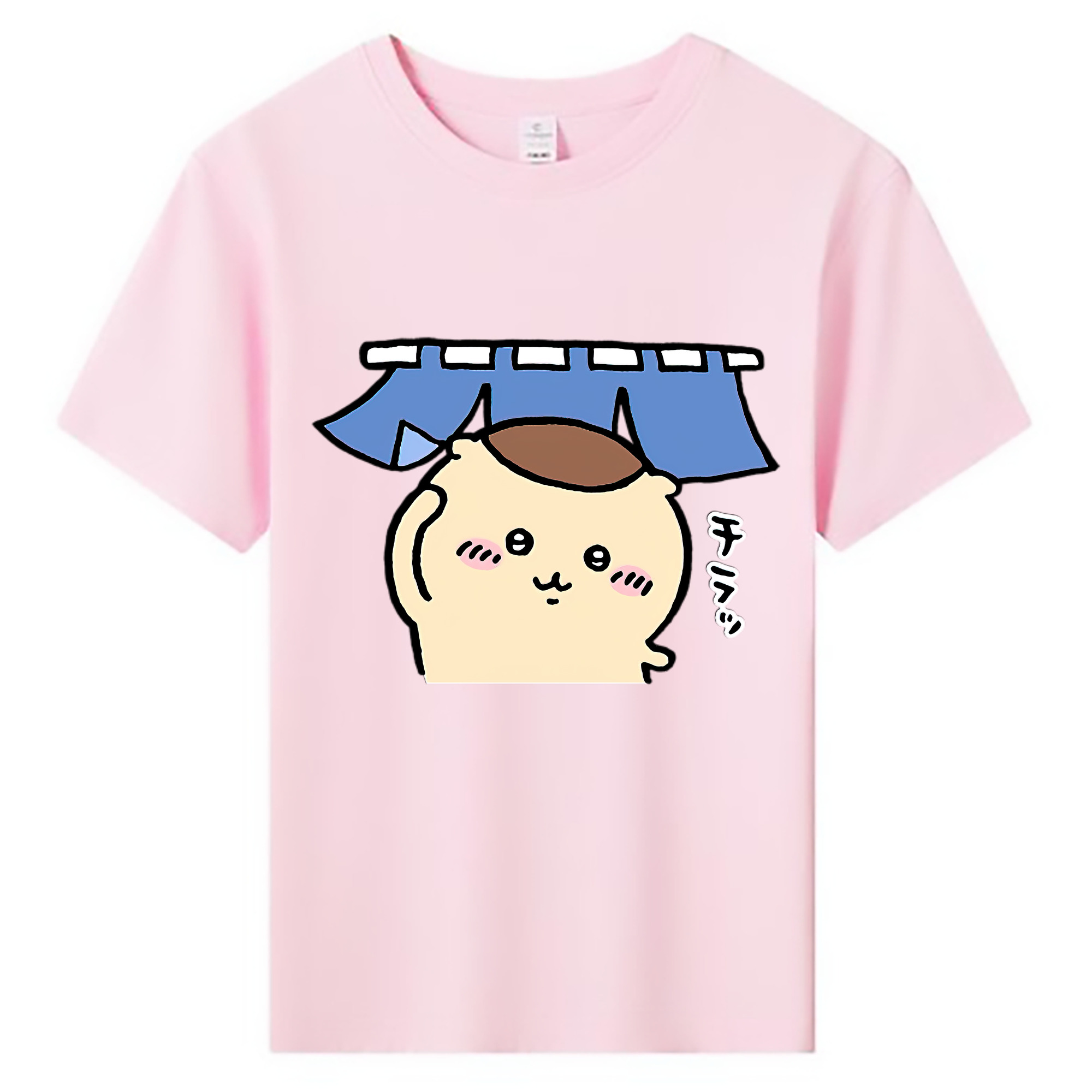 （画像用） ちいかわ くりまんじゅう Chii-kawa kuri manjū 綿100％キッズTシャツ（フロントプリント）