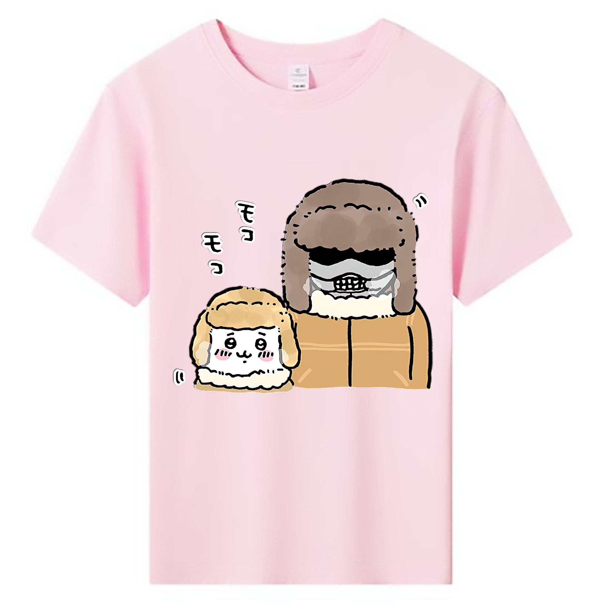 （画像用） ちいかわ 労働の鎧さん Chii-kawa Mr. Armor of Labor 綿100％キッズTシャツ（フロントプリント）