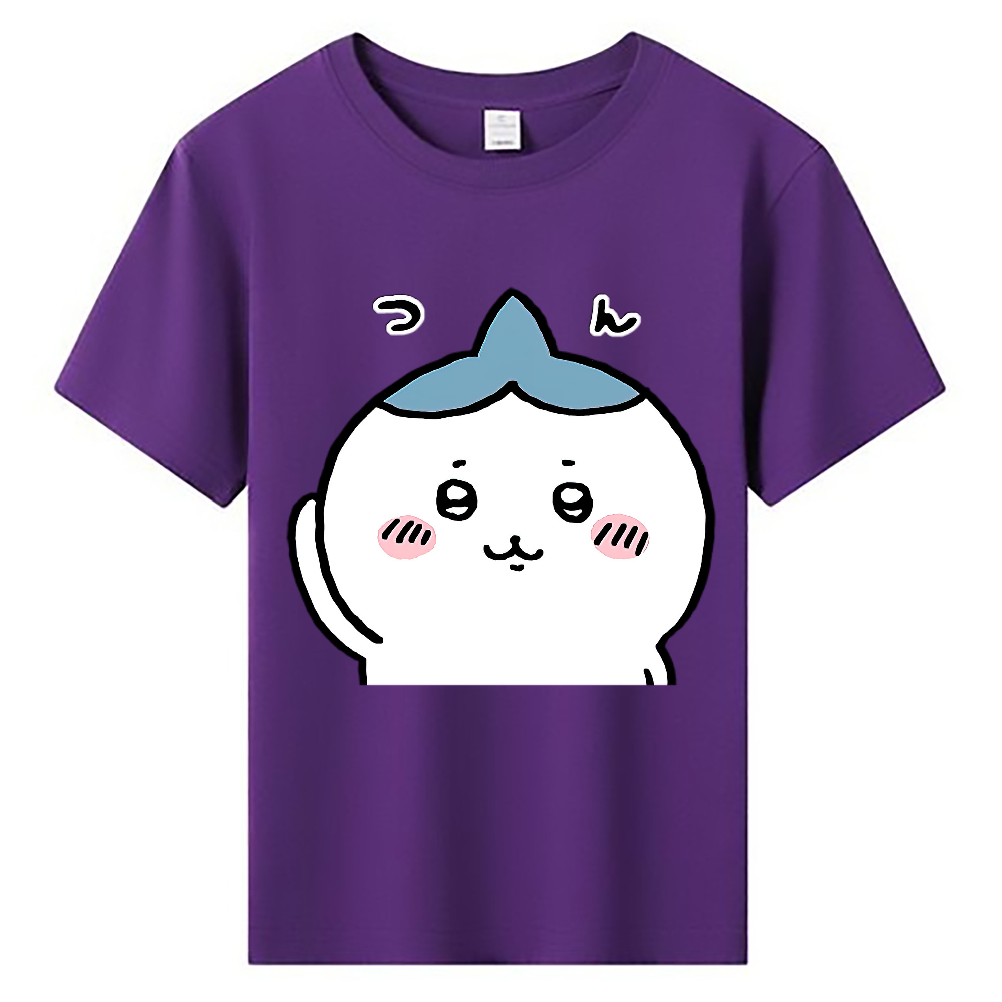 （画像用） ちいかわ ハチワレ Chii-kawa hachiware 綿100％キッズTシャツ（フロントプリント）
