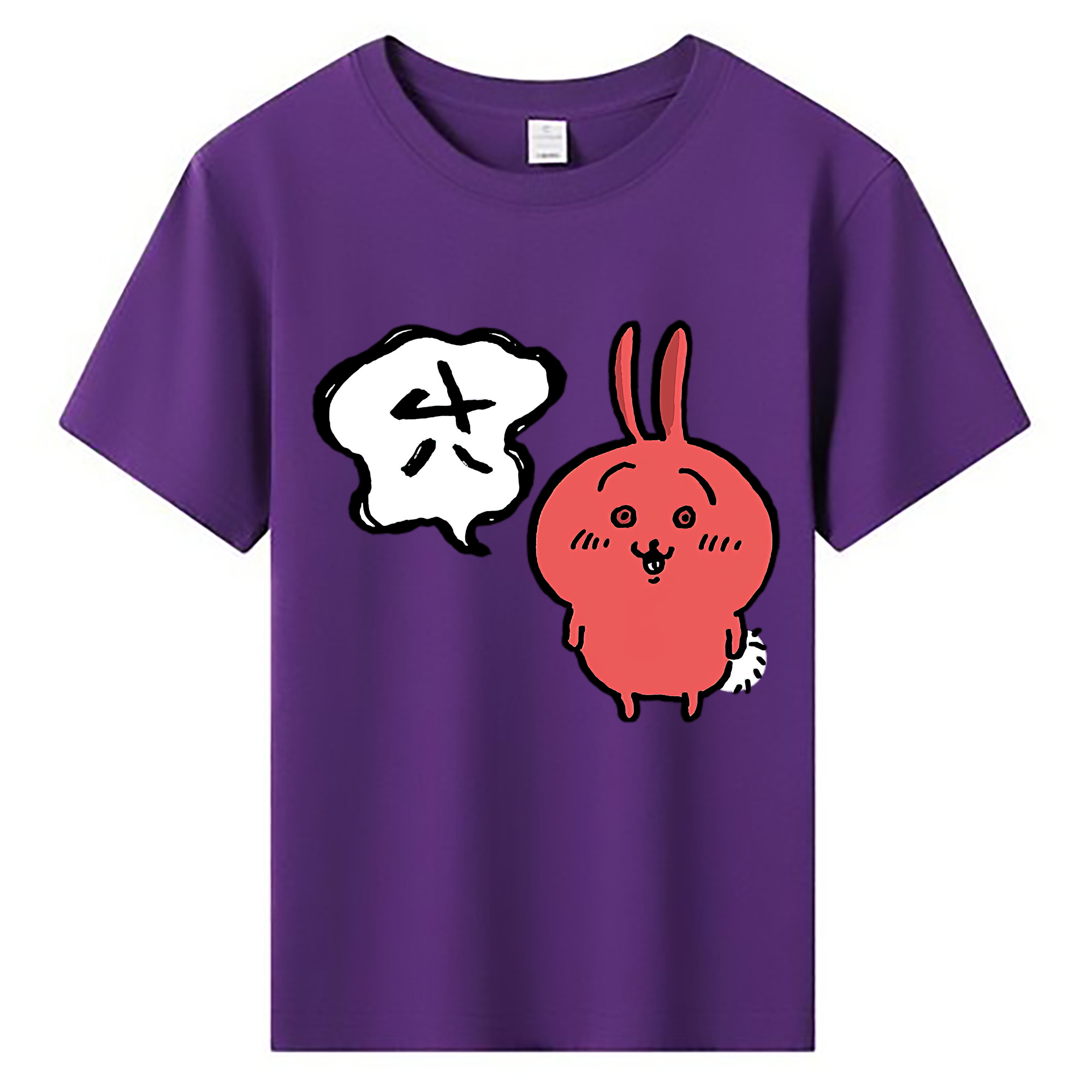 （画像用） ちいかわ ハチワレ Chii-kawa hachiware 綿100％キッズTシャツ（フロントプリント）