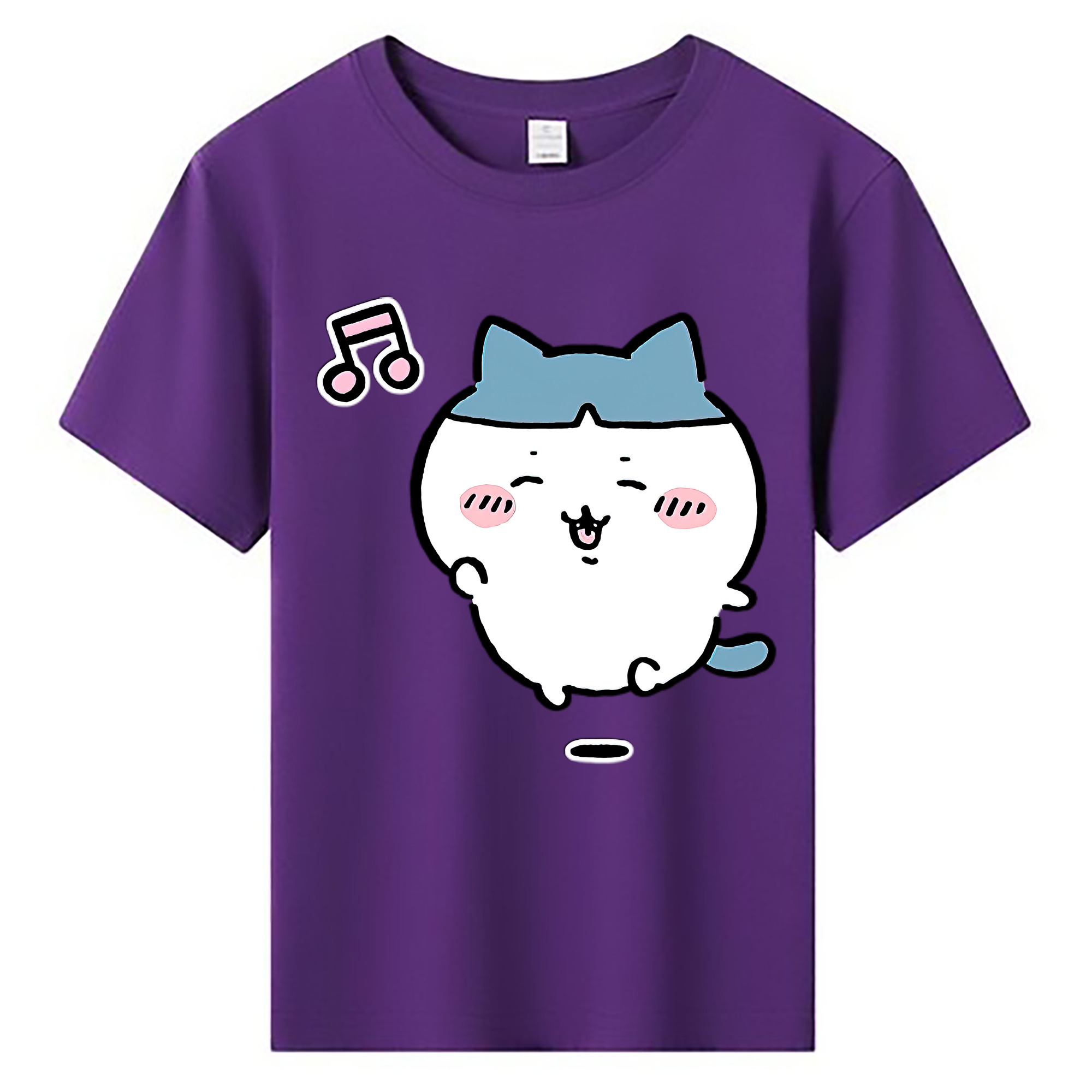 （画像用） ちいかわ ハチワレ Chii-kawa hachiware 綿100％キッズTシャツ（フロントプリント）