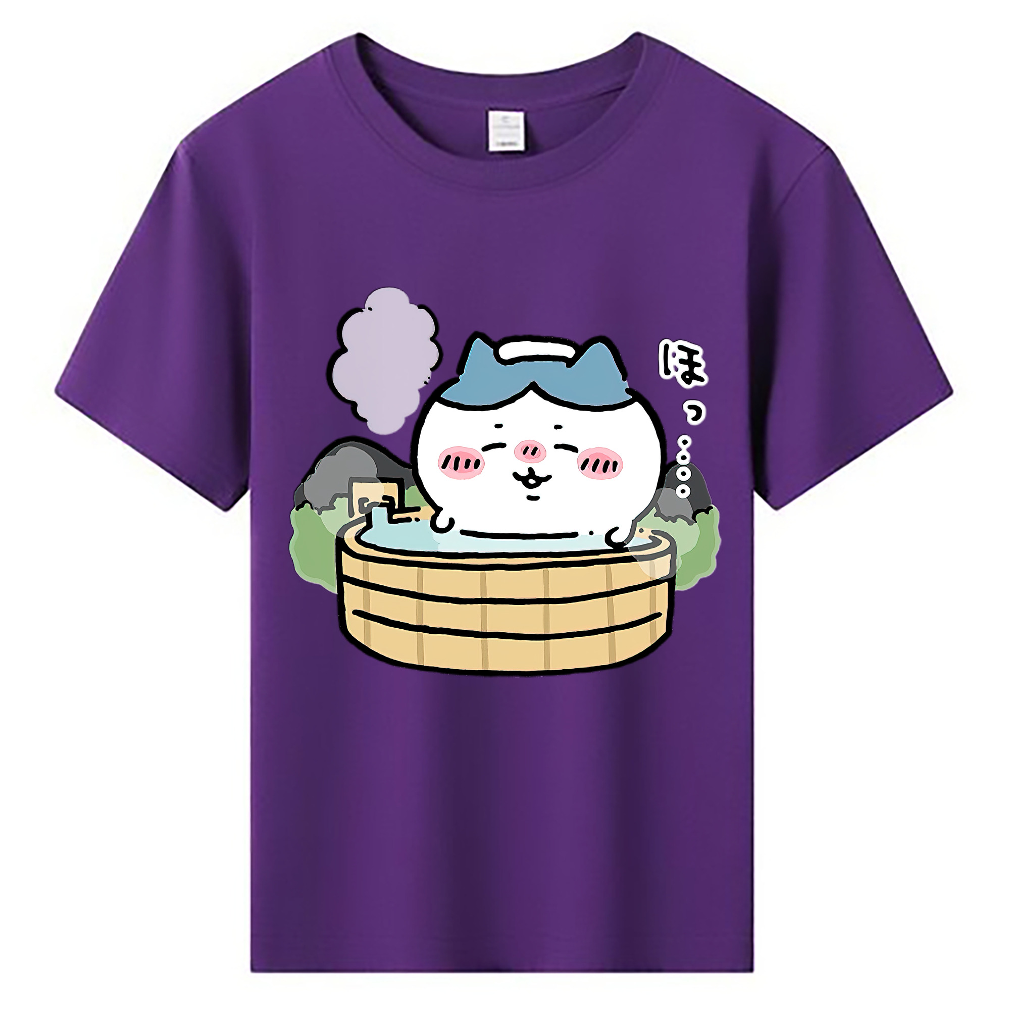（画像用） ちいかわ ハチワレ Chii-kawa hachiware 綿100％キッズTシャツ（フロントプリント）