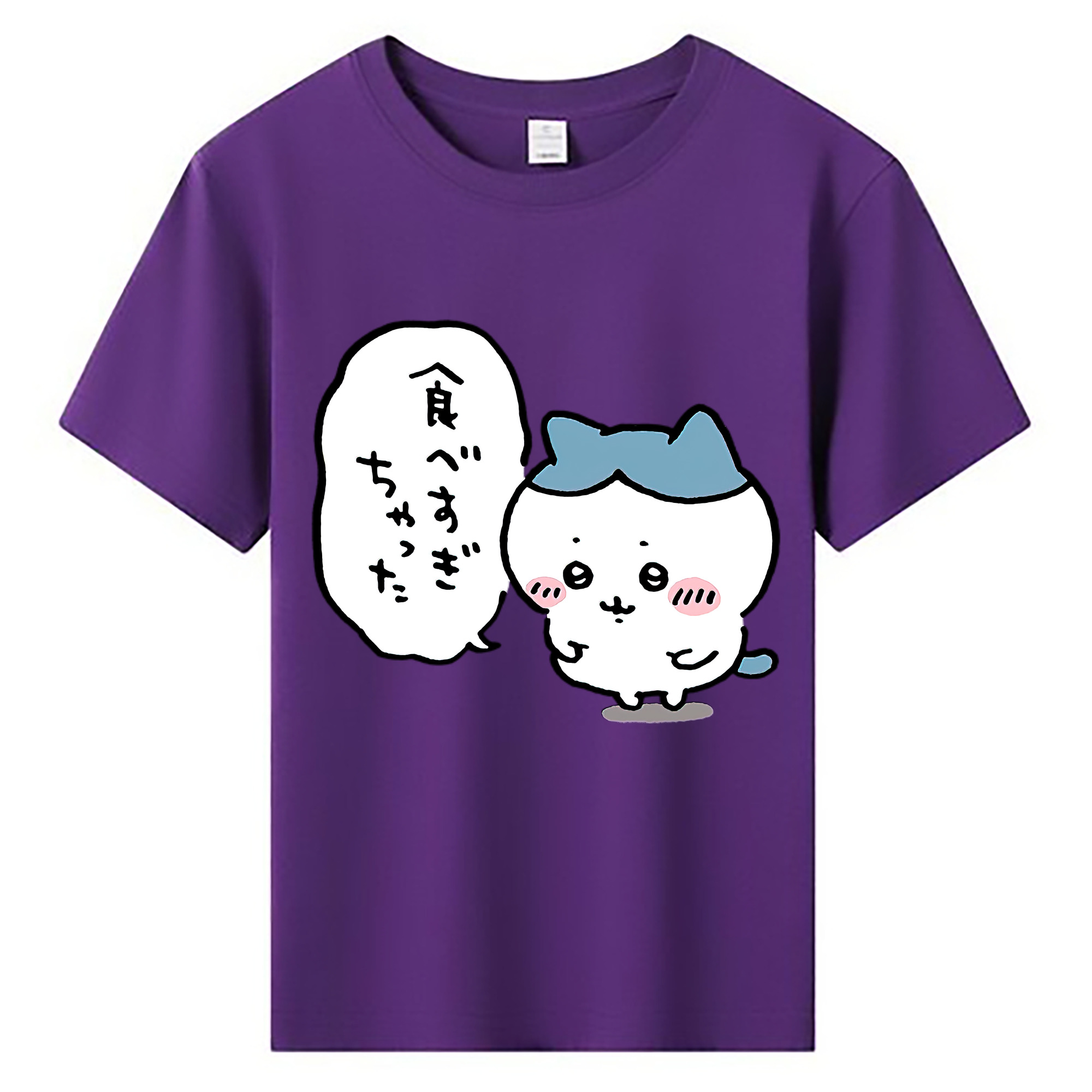 （画像用） ちいかわ ハチワレ Chii-kawa hachiware 綿100％キッズTシャツ（フロントプリント）