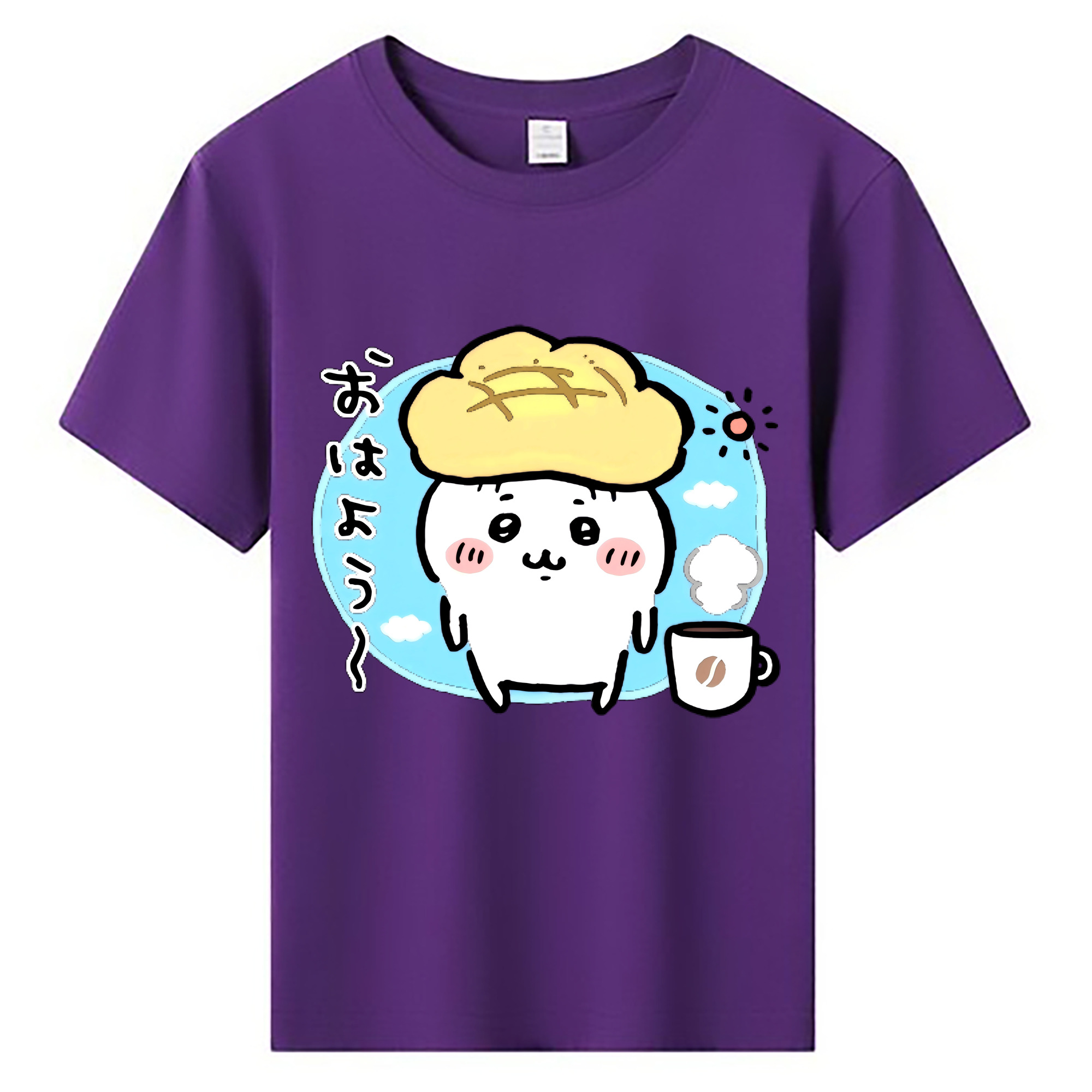 （画像用） ちいかわ ちいかわ Chii-kawa chiikawa 綿100％キッズTシャツ（フロントプリント）