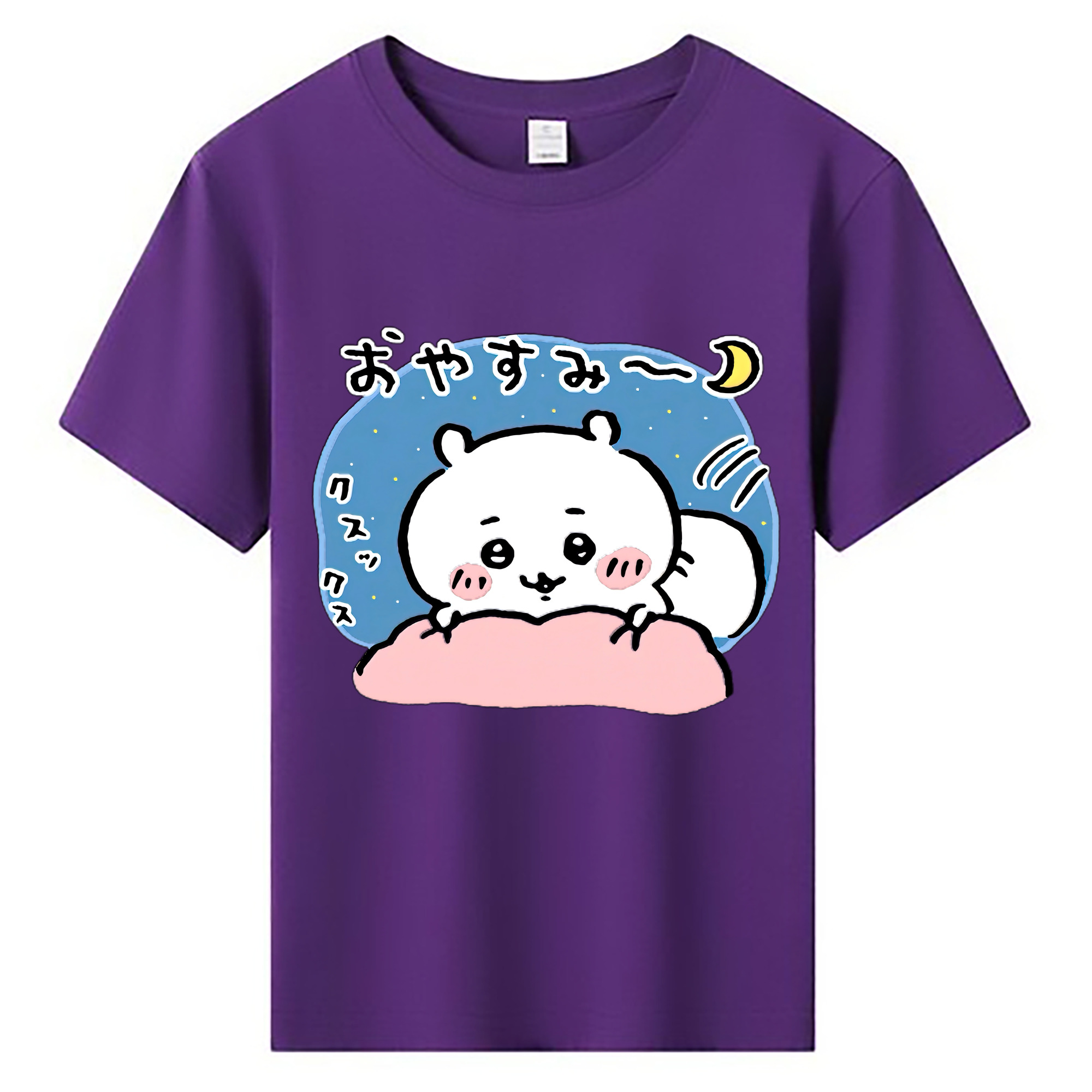 （画像用） ちいかわ ちいかわ Chii-kawa chiikawa 綿100％キッズTシャツ（フロントプリント）