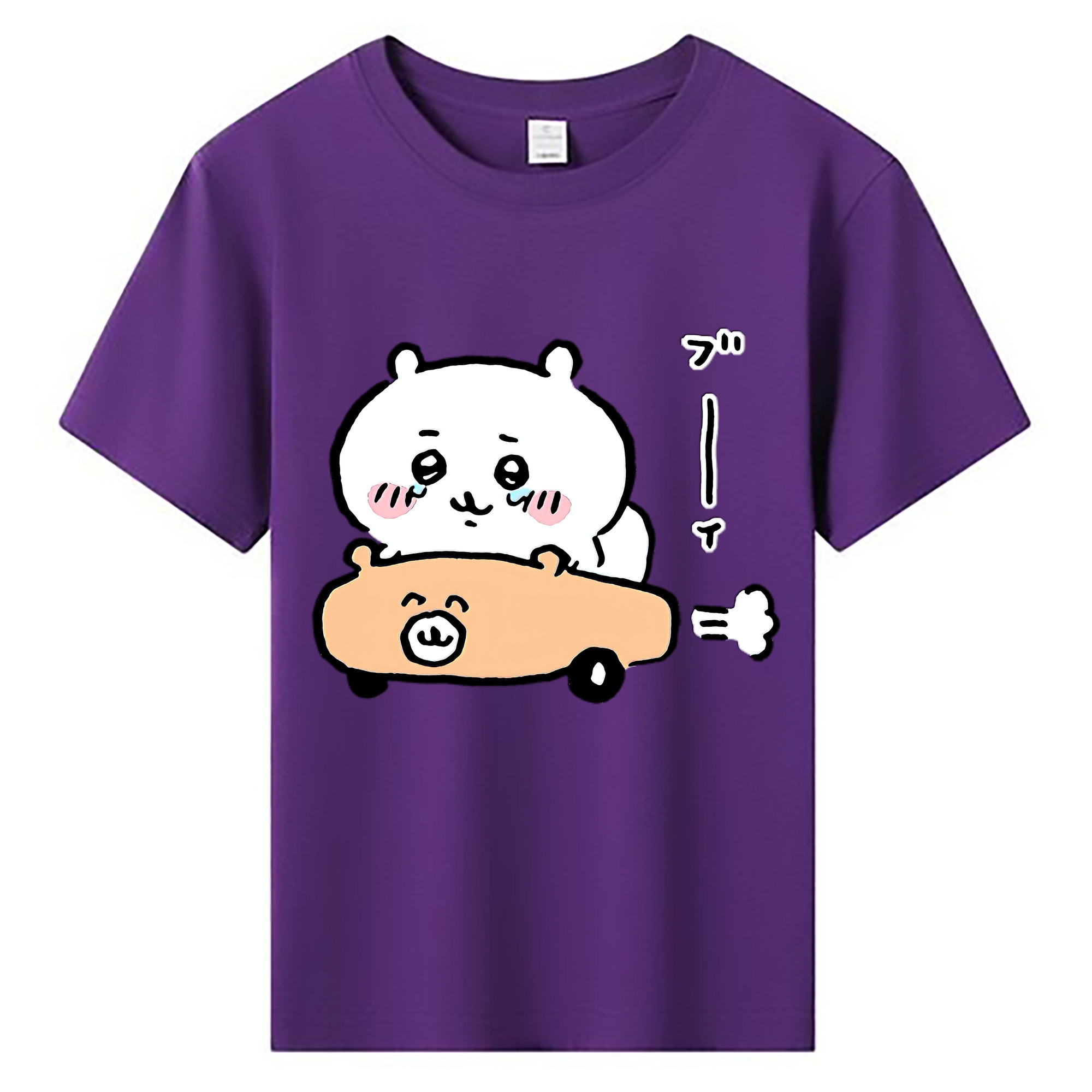 （画像用） ちいかわ ちいかわ Chii-kawa chiikawa 綿100％キッズTシャツ（フロントプリント）
