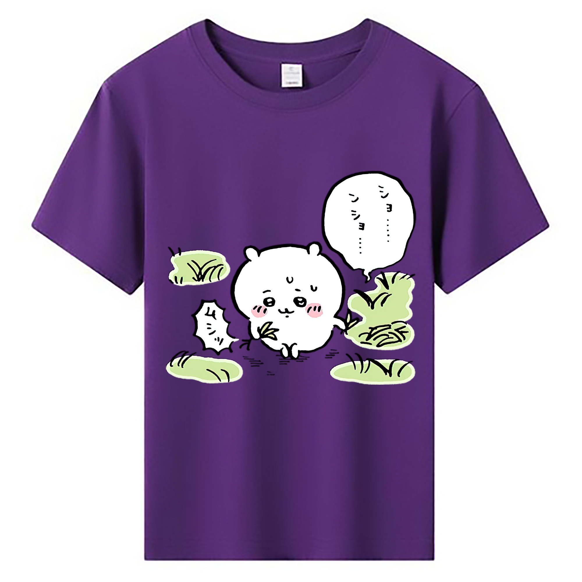 （画像用） ちいかわ ちいかわ Chii-kawa chiikawa 綿100％キッズTシャツ（フロントプリント）