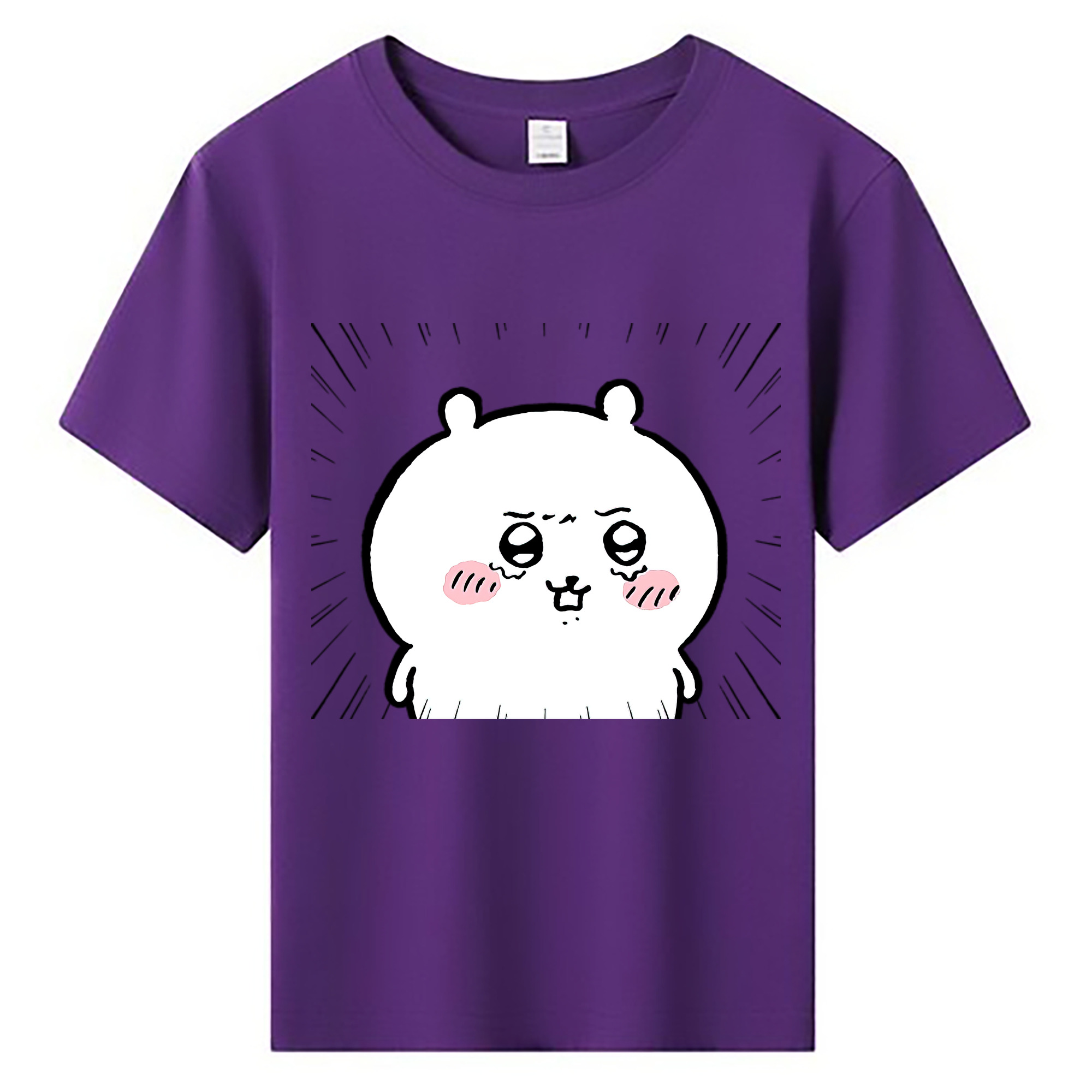 （画像用） ちいかわ ちいかわ Chii-kawa chiikawa 綿100％キッズTシャツ（フロントプリント）