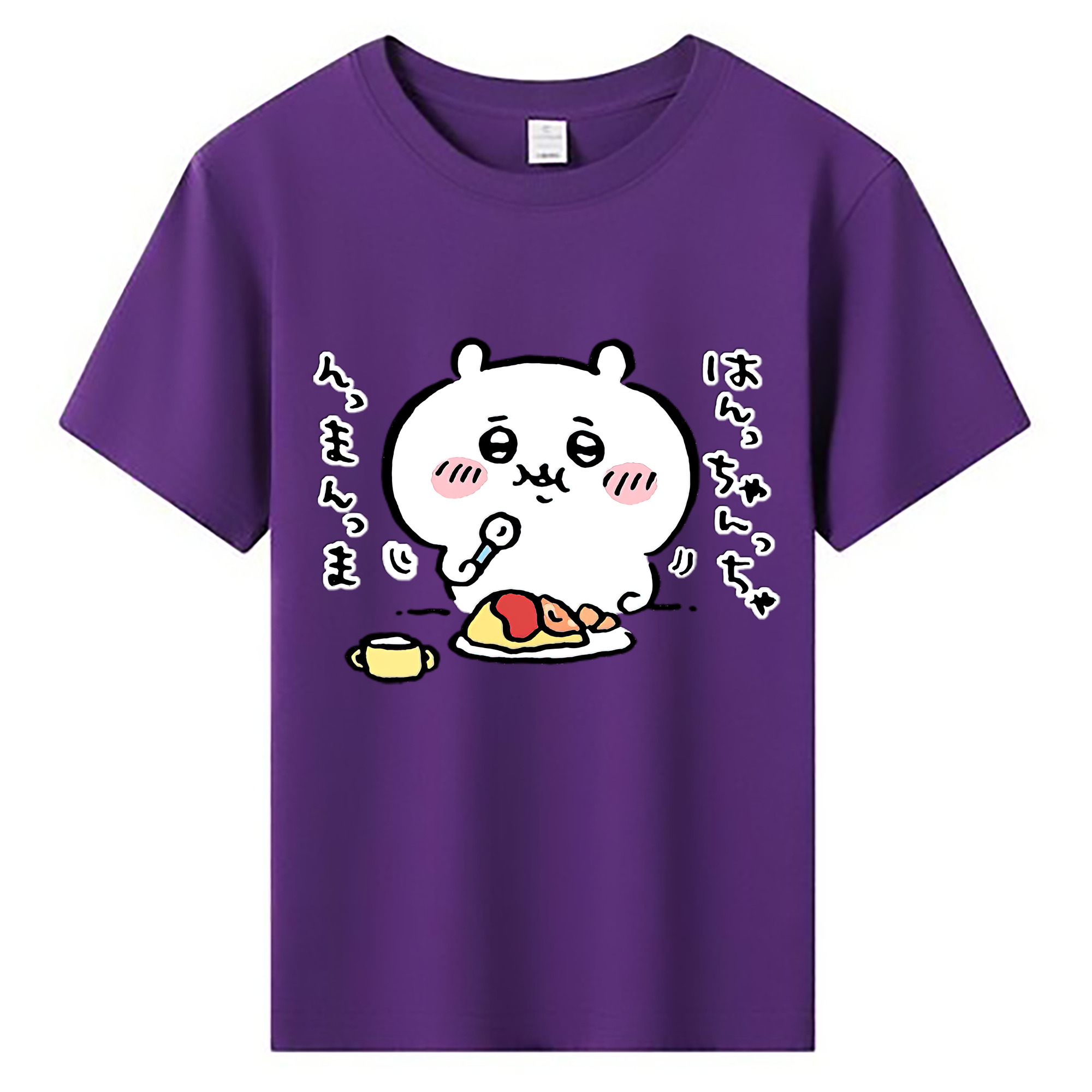 （画像用） ちいかわ ちいかわ Chii-kawa chiikawa 綿100％キッズTシャツ（フロントプリント）