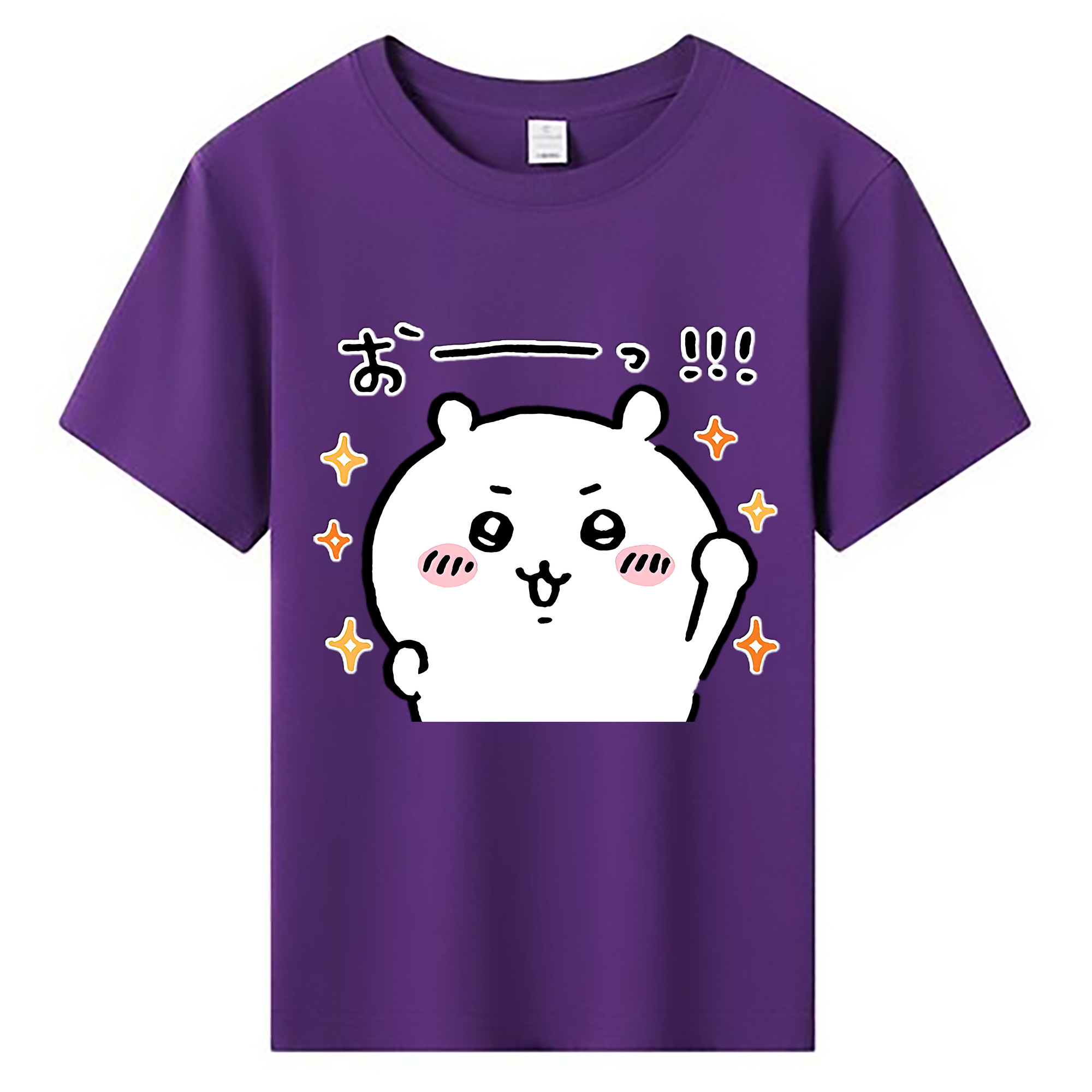 （画像用） ちいかわ ちいかわ Chii-kawa chiikawa 綿100％キッズTシャツ（フロントプリント）
