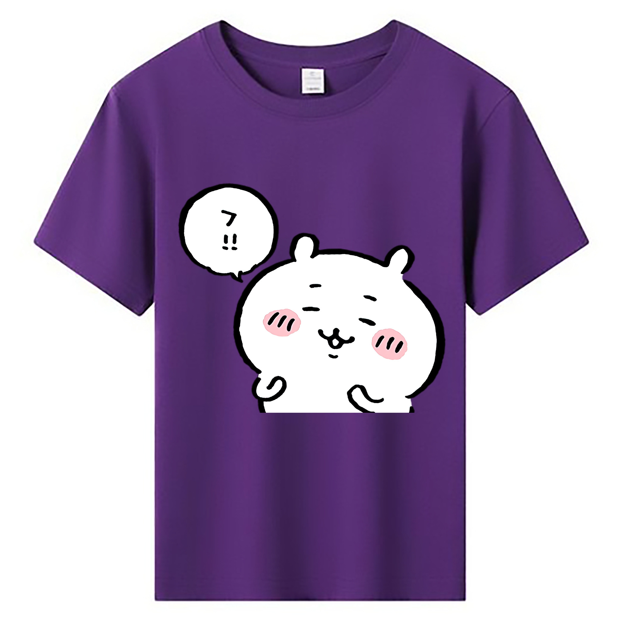 （画像用） ちいかわ ちいかわ Chii-kawa chiikawa 綿100％キッズTシャツ（フロントプリント）