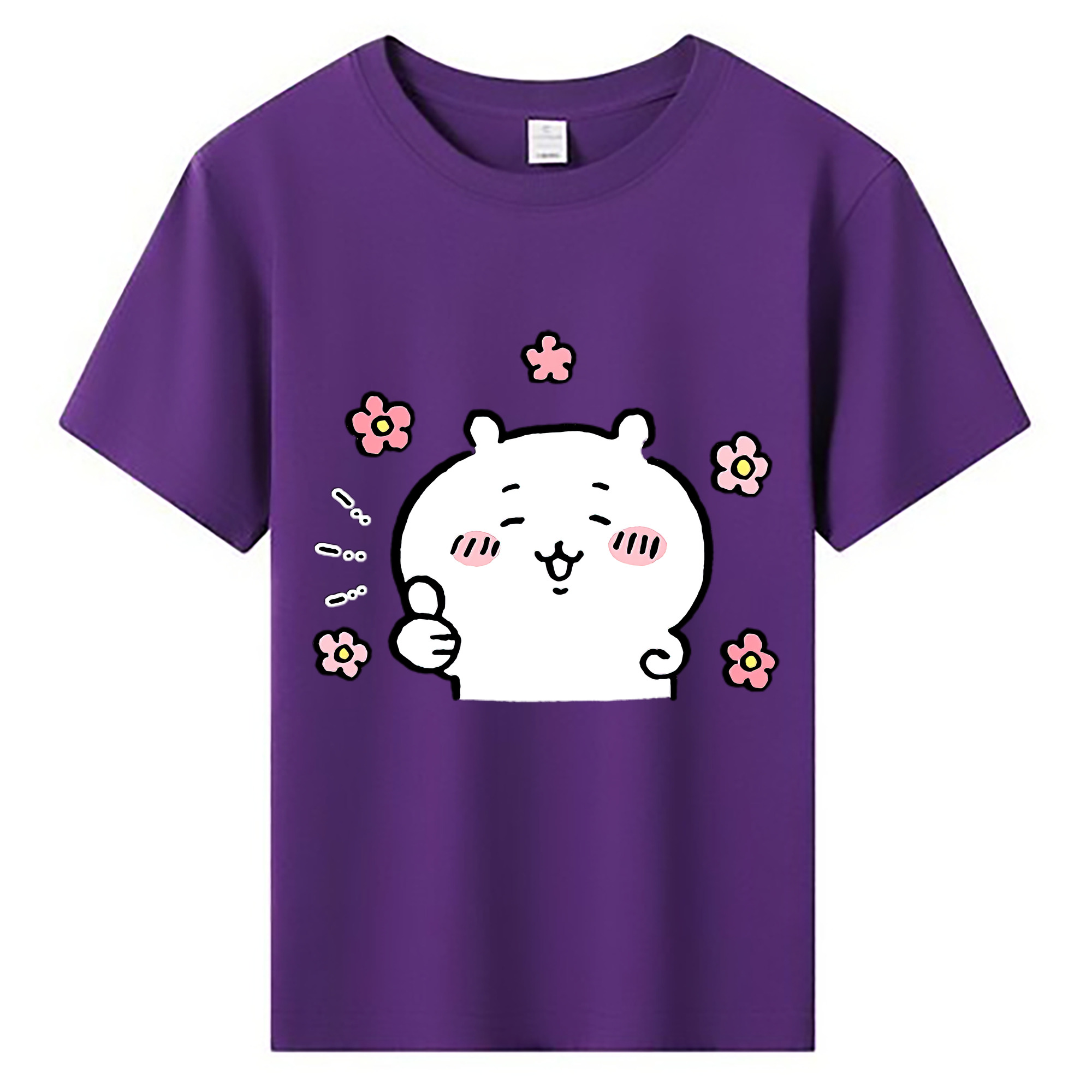 （画像用） ちいかわ ちいかわ Chii-kawa chiikawa 綿100％キッズTシャツ（フロントプリント）
