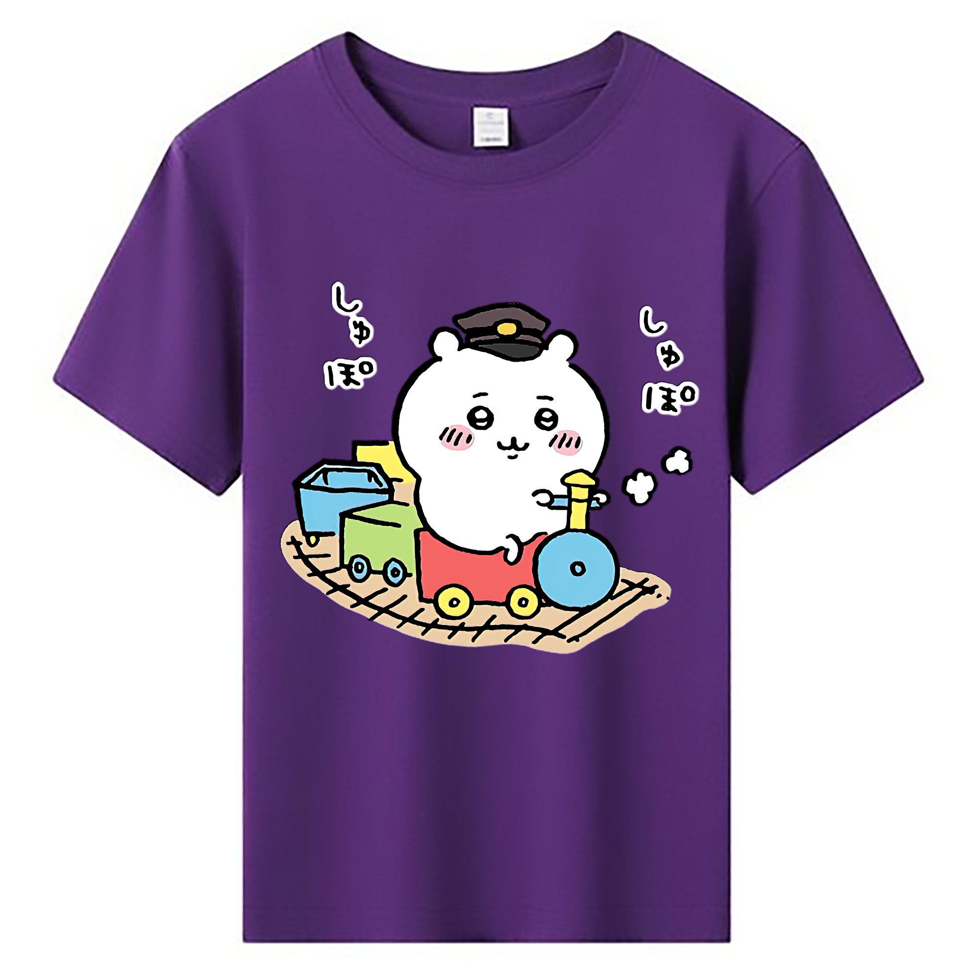 （画像用） ちいかわ ちいかわ Chii-kawa chiikawa 綿100％キッズTシャツ（フロントプリント）