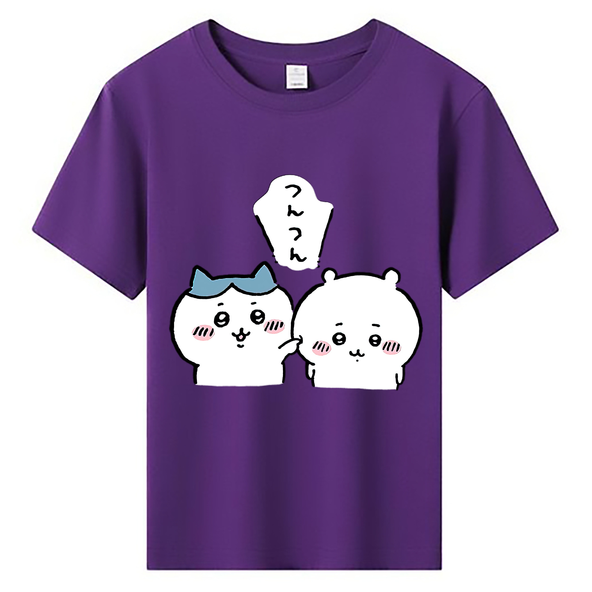 （画像用） ちいかわ ちいかわ Chii-kawa chiikawa 綿100％キッズTシャツ（フロントプリント）