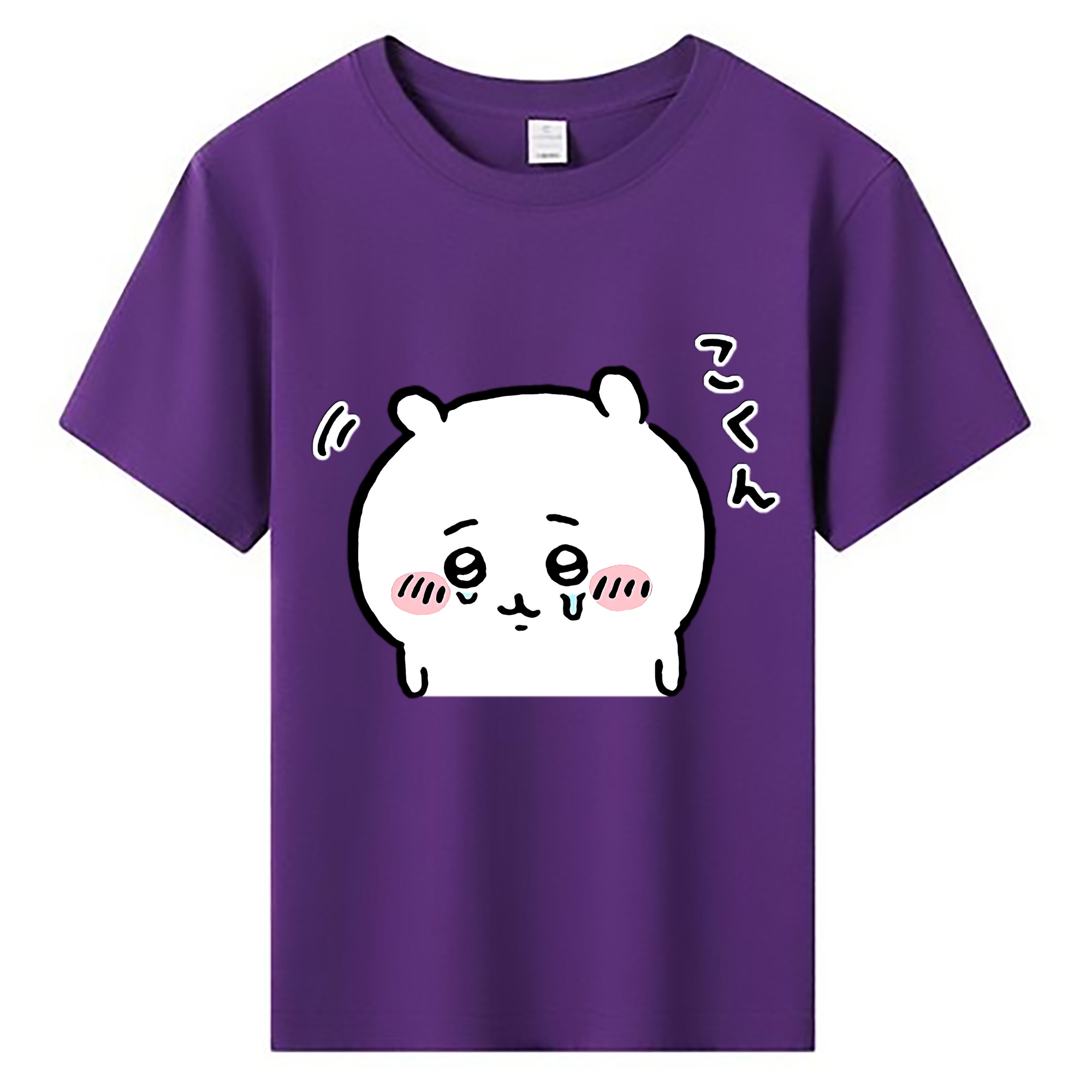 （画像用） ちいかわ ちいかわ Chii-kawa chiikawa 綿100％キッズTシャツ（フロントプリント）